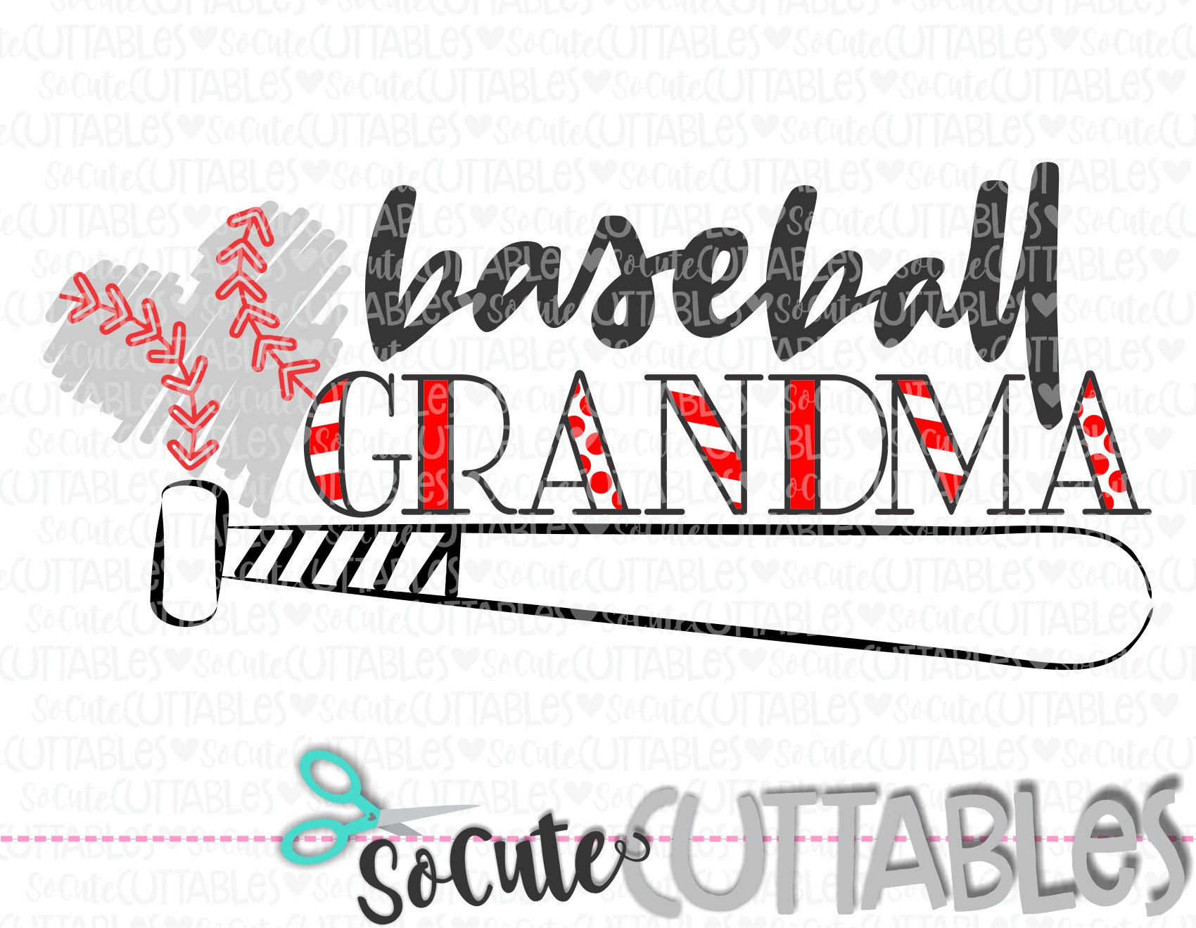 Download Baseball Grandma 18 Bat Scc Svg Socuteappliques Net