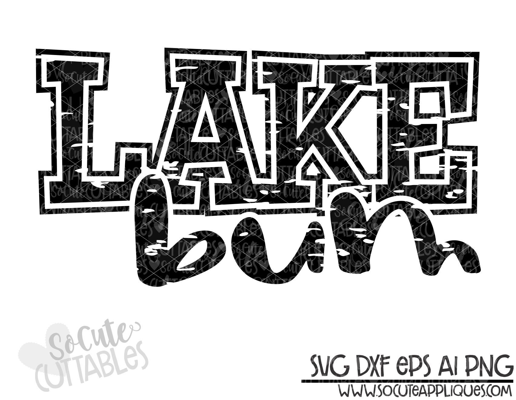 Lake Bum Outline Distressed 19 Scc Svg Socuteappliques Net