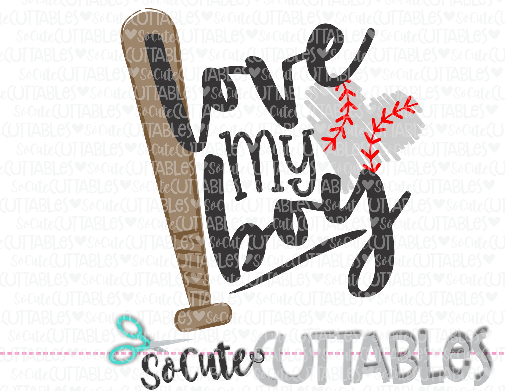 Download Love My Boy Baseball 18 Scc Svg Socuteappliques Net