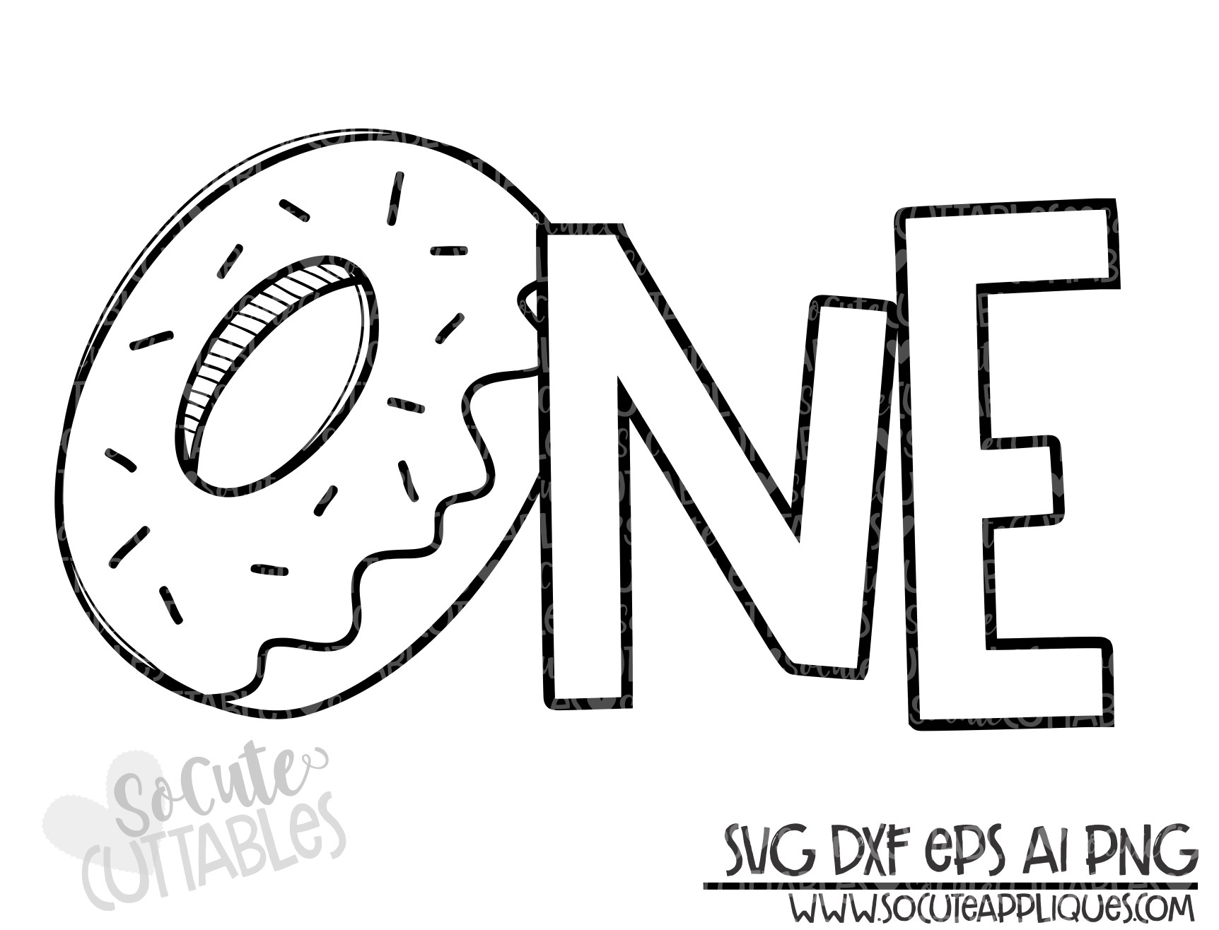 Download One Donut Welded 19 Scc Svg Socuteappliques Net