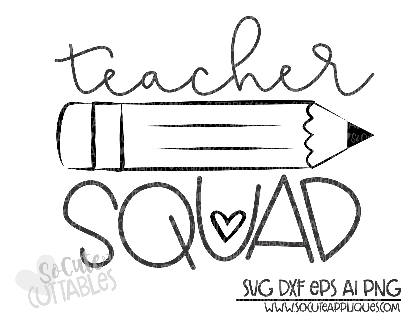 Download Teacher Squad Pencil 19 Scc Svg Socuteappliques Net