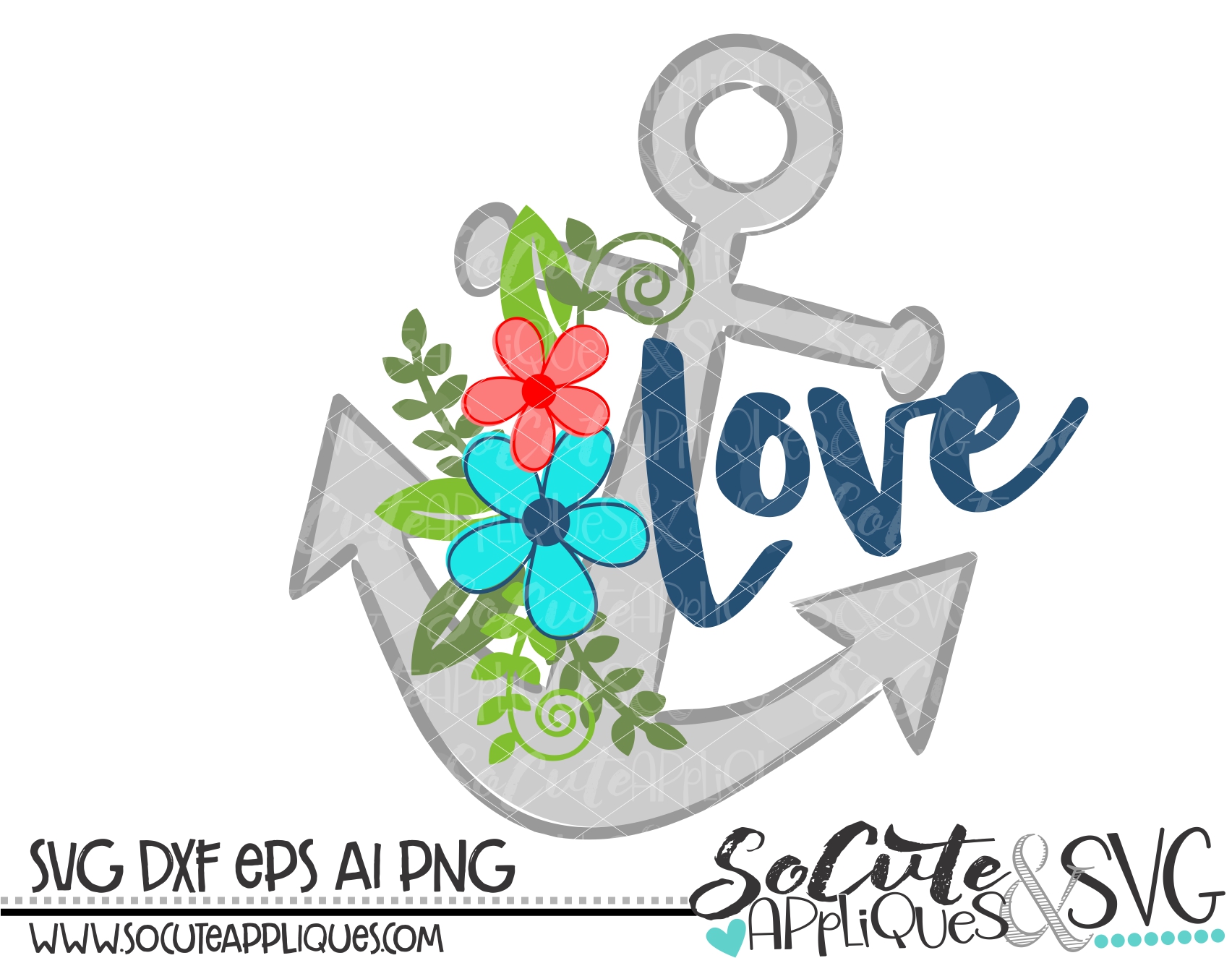Download Anchor Flowers Love 18 Svg Sca Socuteappliques Net
