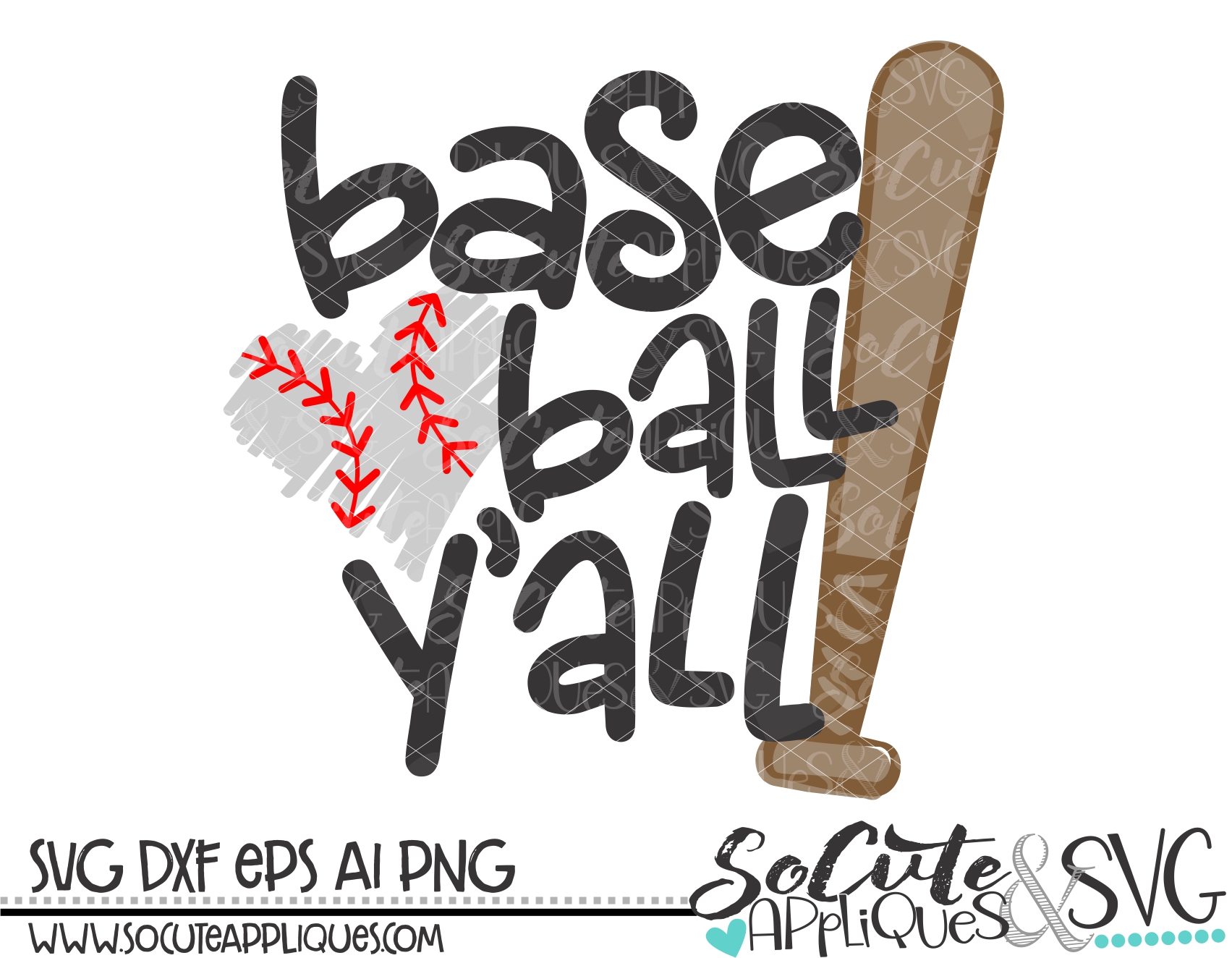 Download Baseball Yall 18 Svg Sca Socuteappliques Net