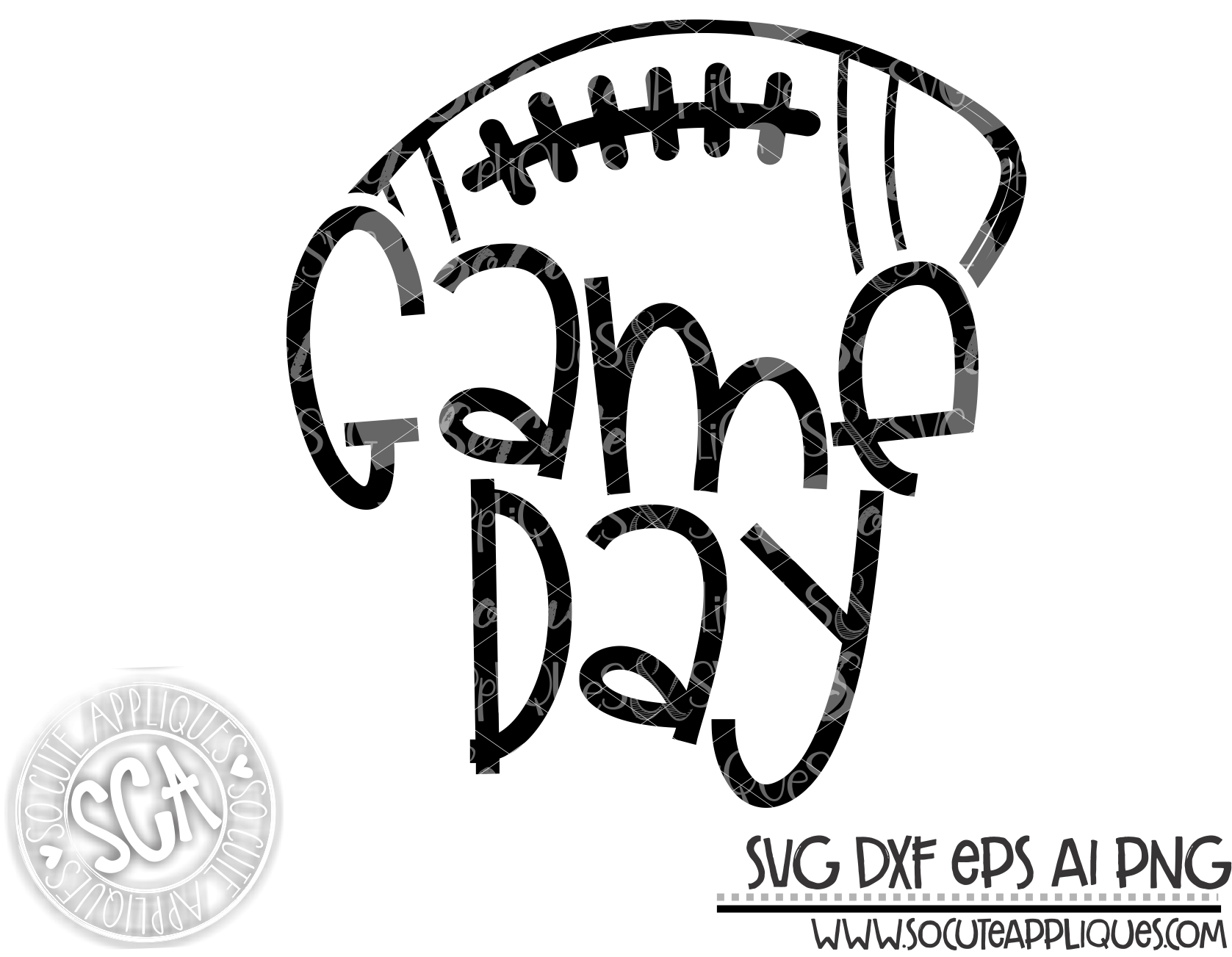 game day football svg