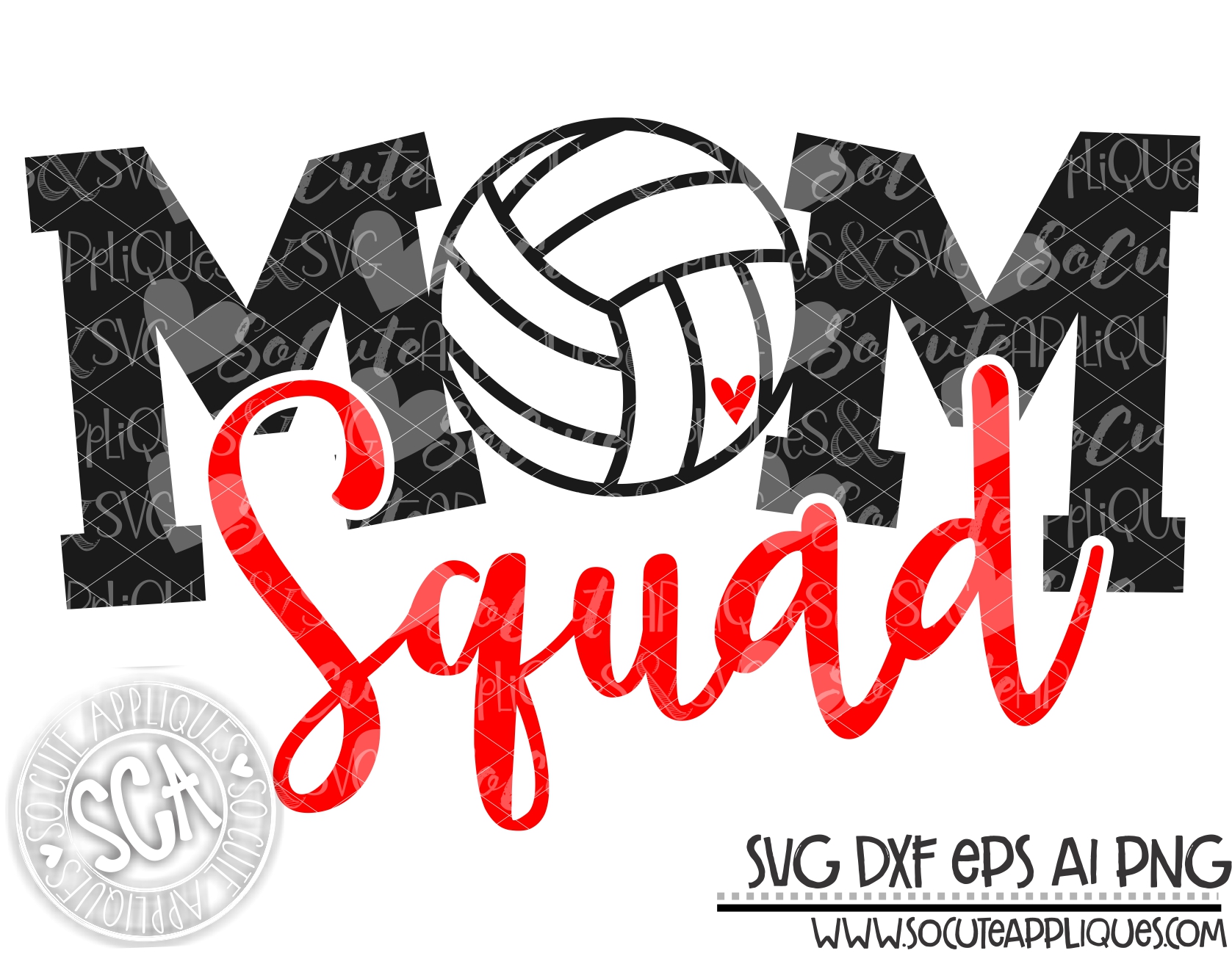 Download Mom Squad Volleyball 18 Svg Sca Socuteappliques Net