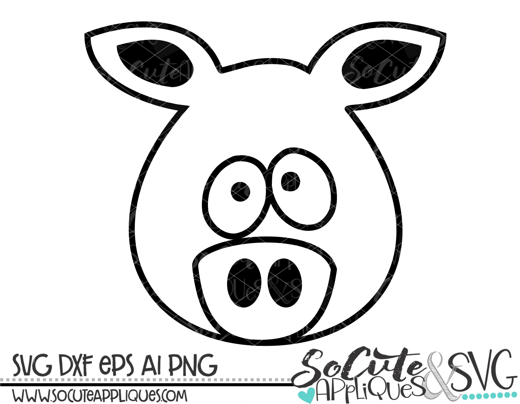 Download Pig Boy Outline 18 Svg Sca Socuteappliques Net