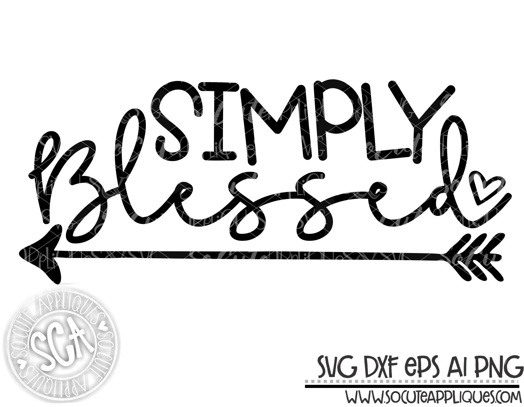 Download Simply Blessed 18 Svg Sca Socuteappliques Net SVG, PNG, EPS, DXF File