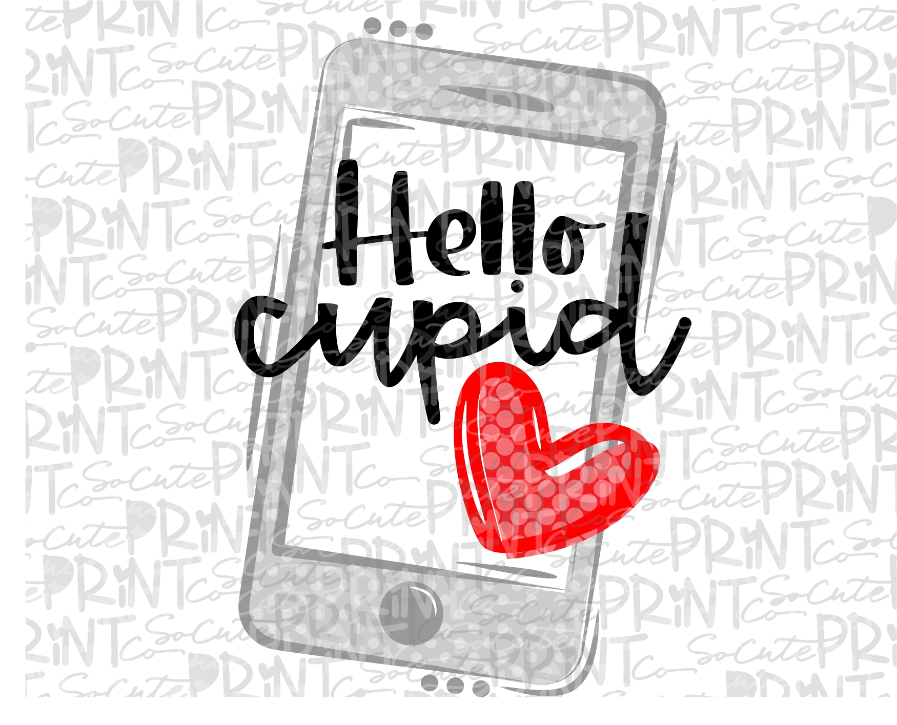 Hello cupid phone *Printable PNG* 20 – socuteappliques.net