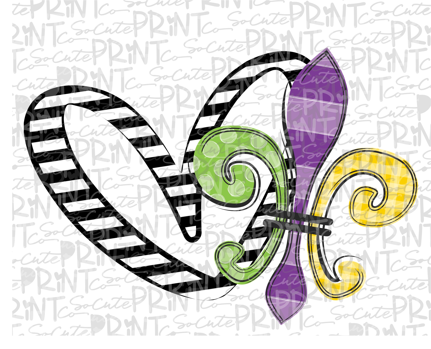 Printable Fleur de lis Template