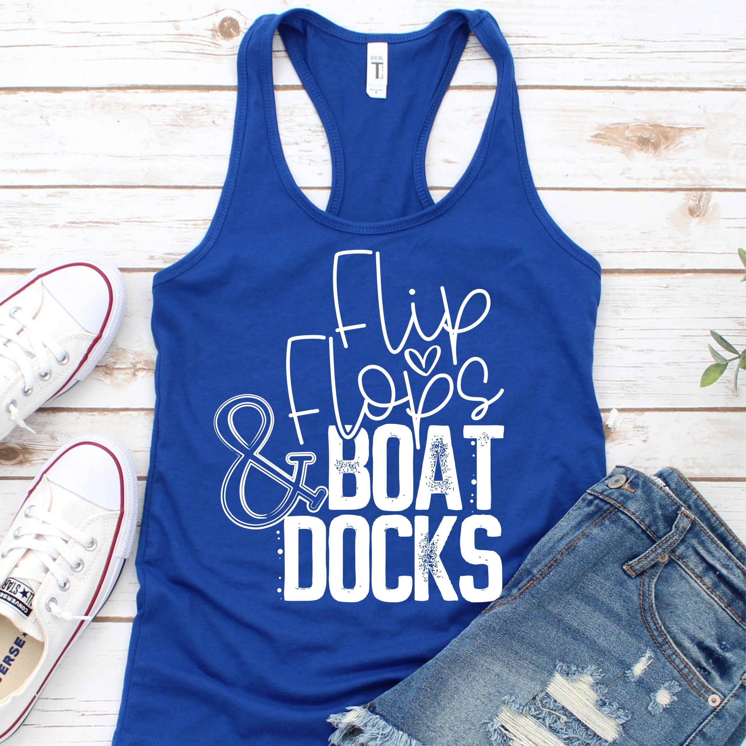 Flip flops & boat docks *ADULT* Screen Print – socuteappliques.net