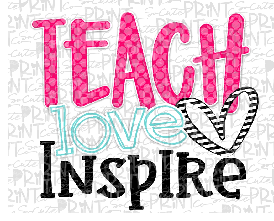 Teach Love Inspire 20 Printable Png Socuteappliques Net   Teach Love Inspire SCPC 20 