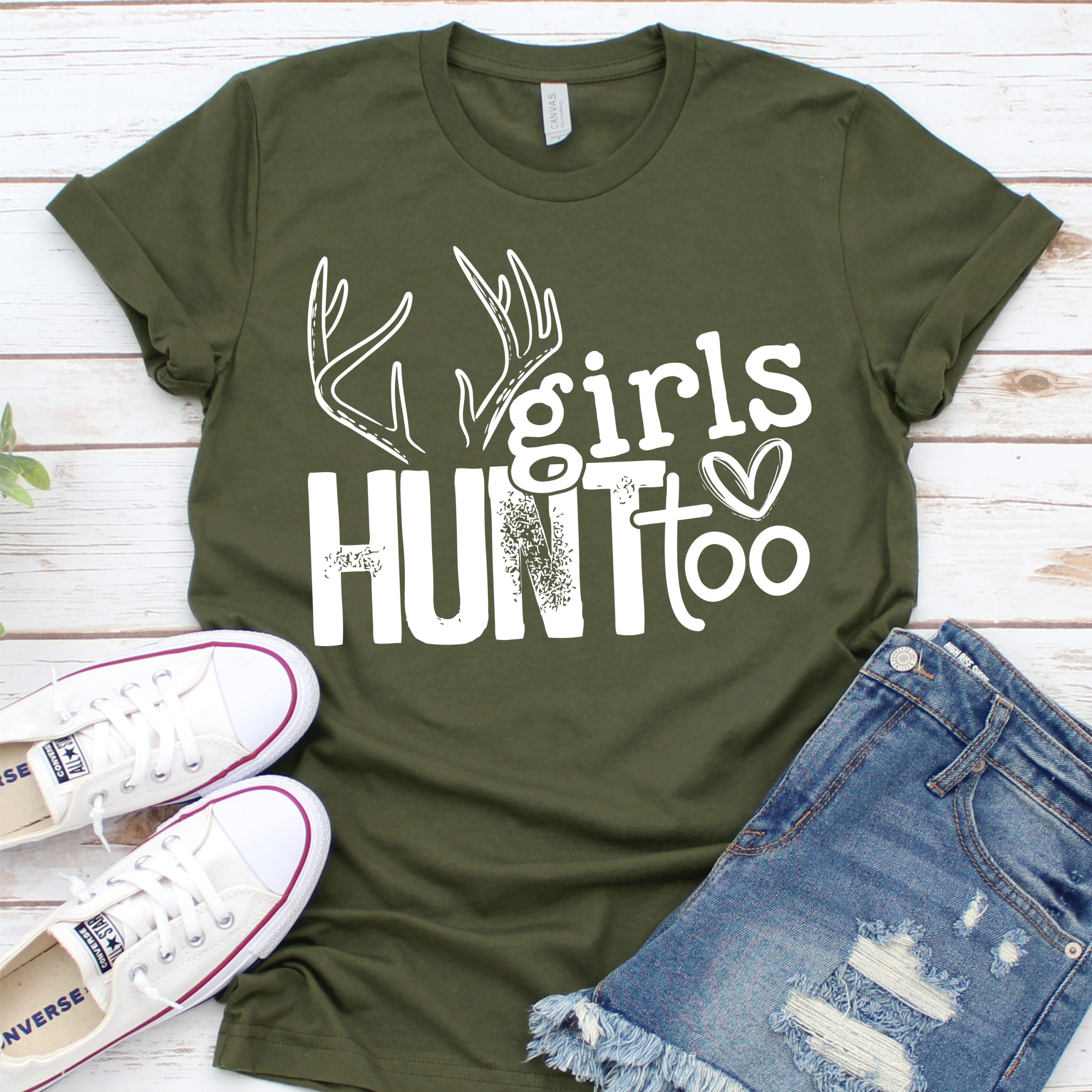 Girls Hunt Too Adult Screen Print