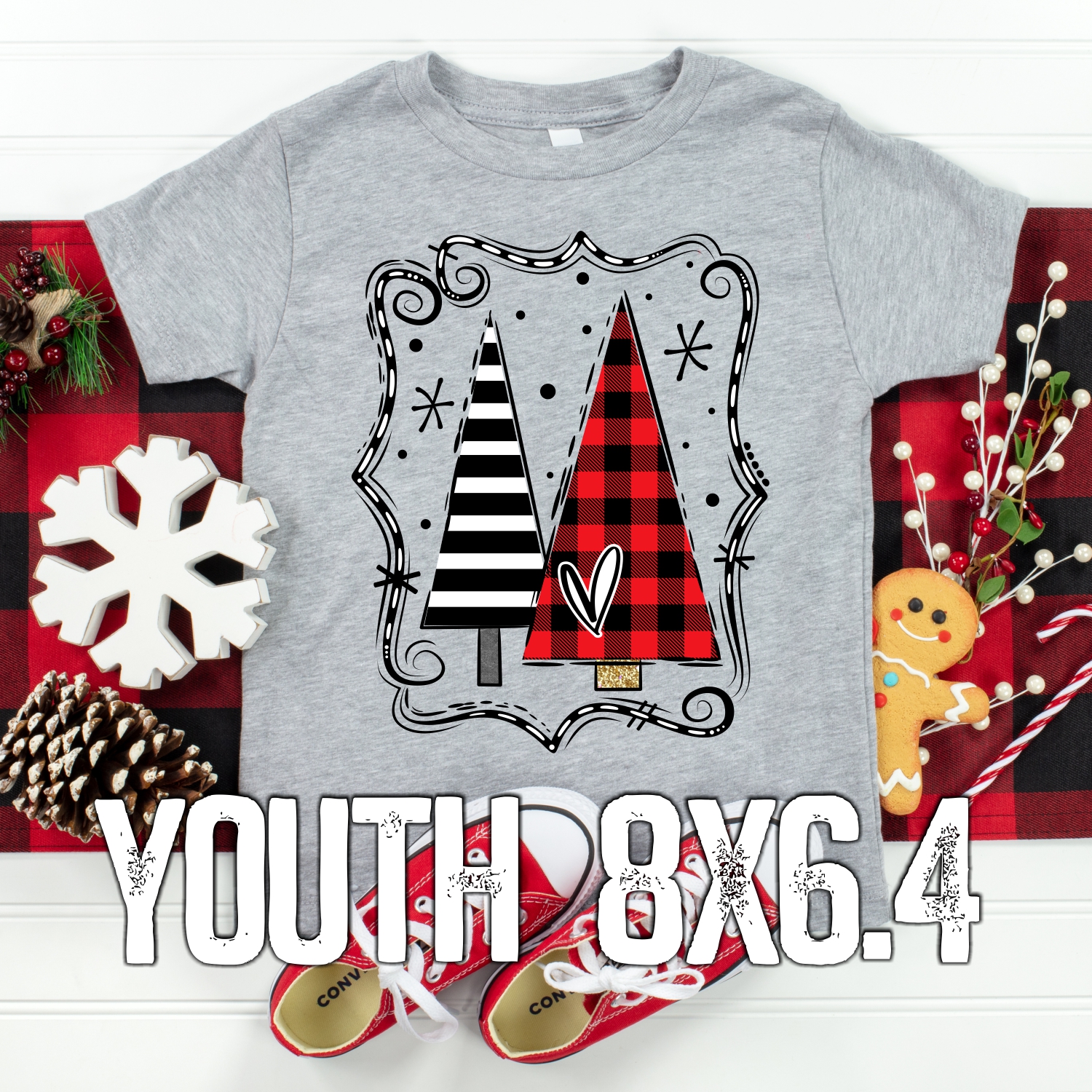 Double tree frame *YOUTH*  (High heat SOFT INK)