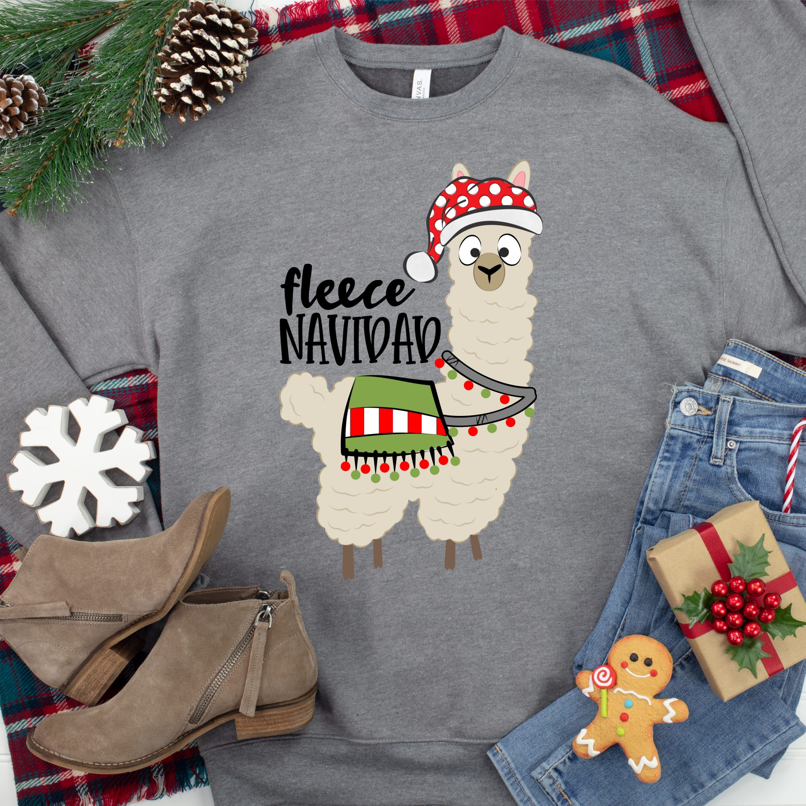 Fleece Navidad *TRANSFER* (High heat SOFT INK)