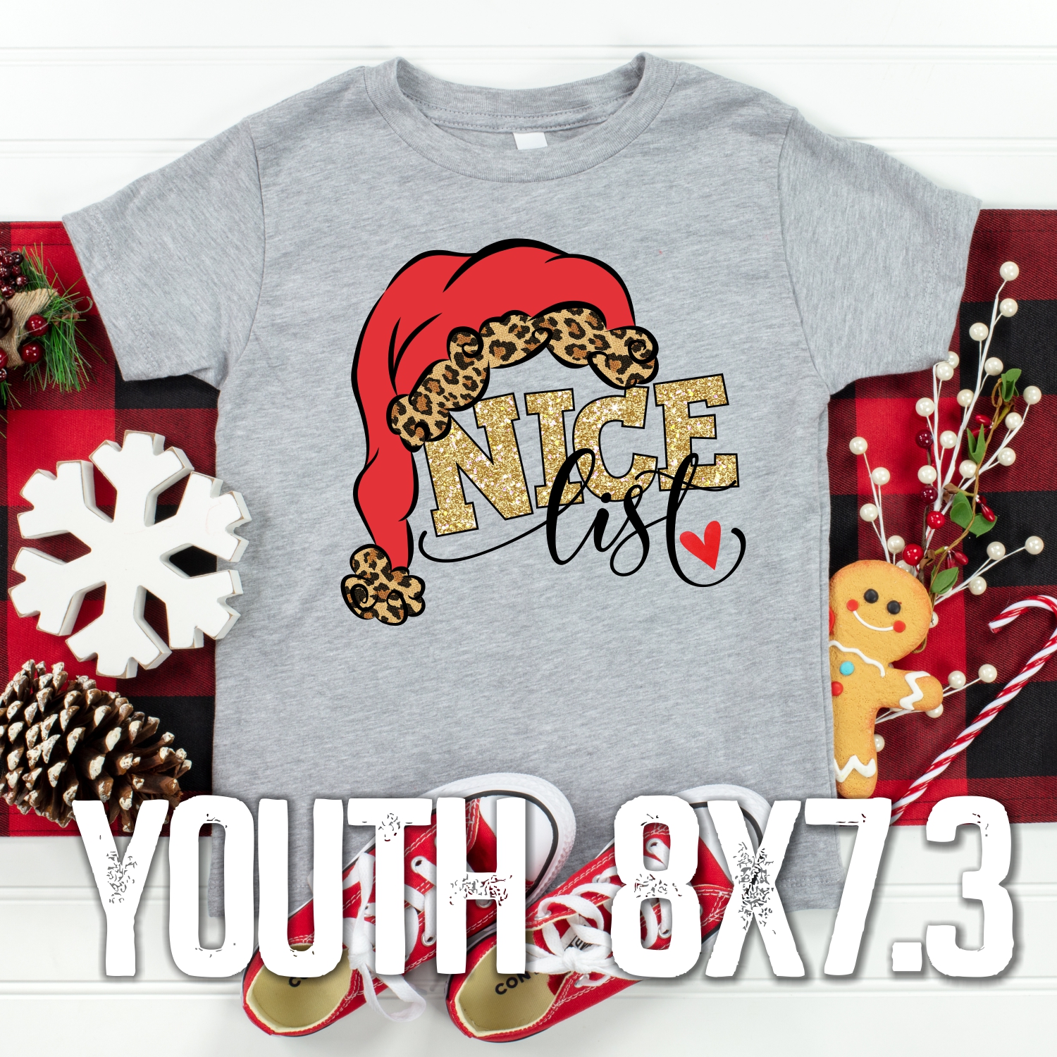 Nice List *YOUTH*  (High heat SOFT INK)
