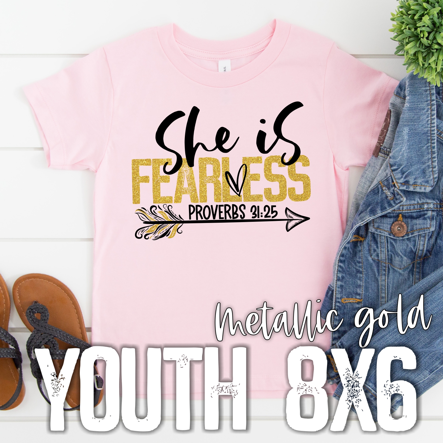 She is Fearless *YOUTH*  (High heat SOFT INK)
