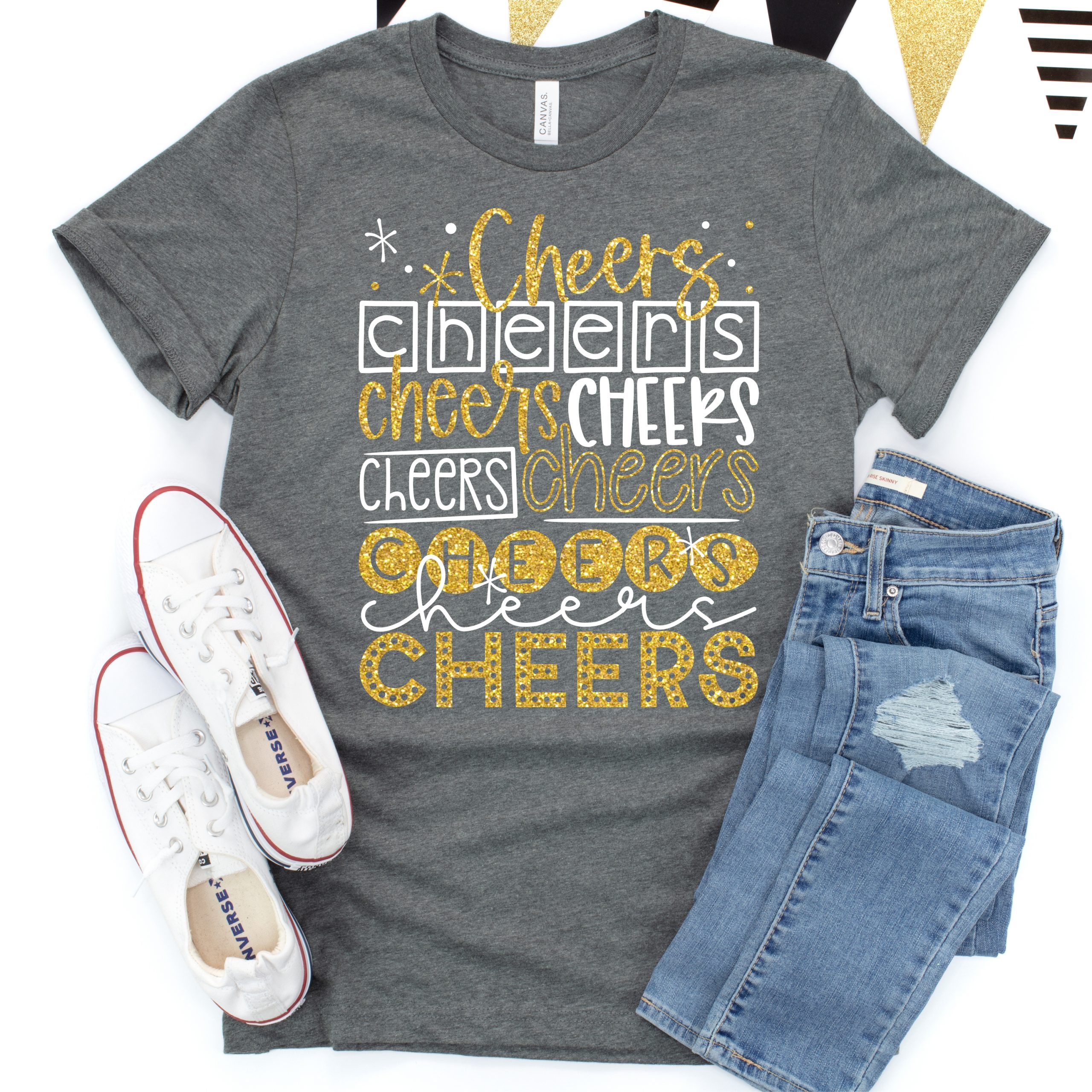 Cheers cheers cheers *TRANSFER*   (High Heat SOFT INK)
