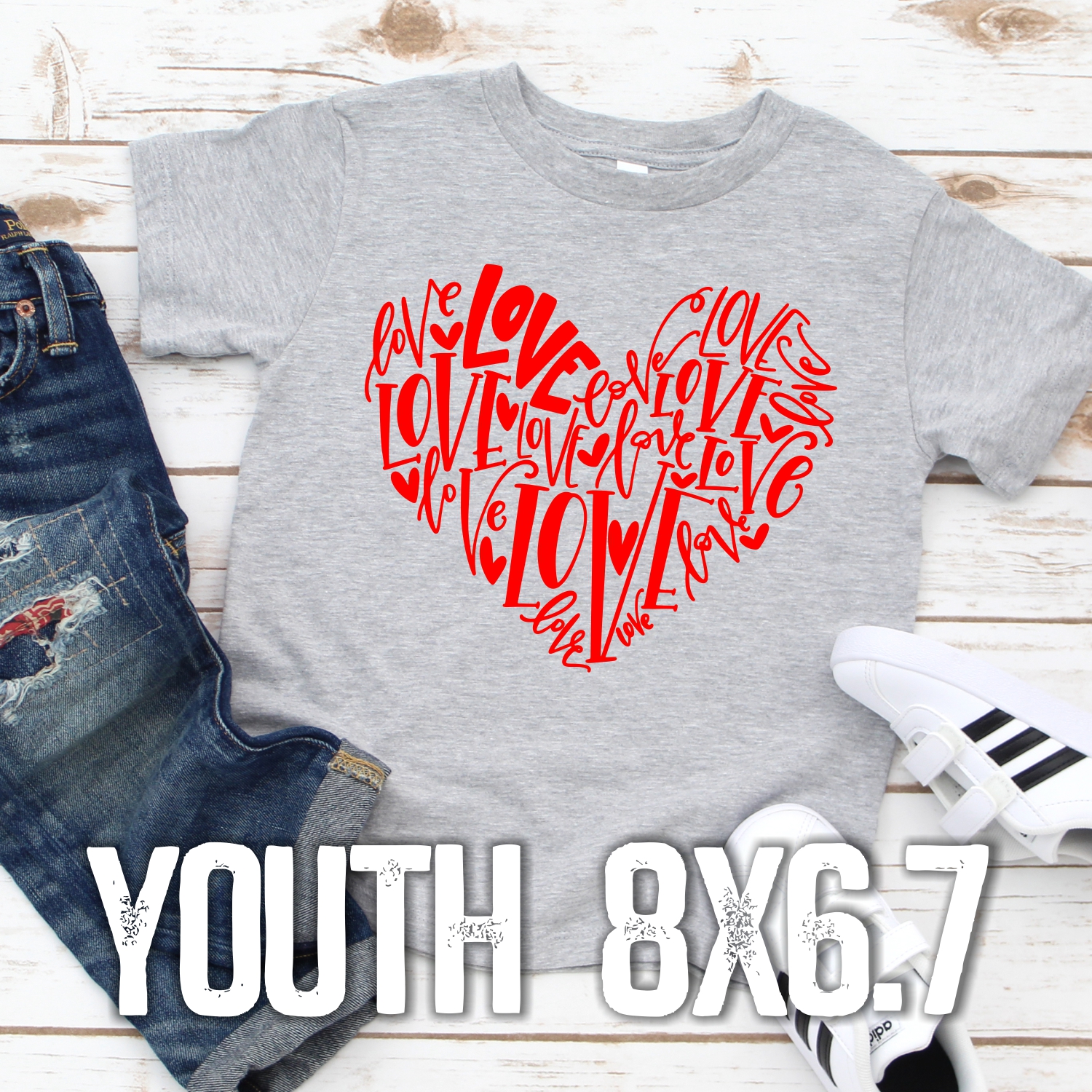*RED* love heart words *YOUTH*