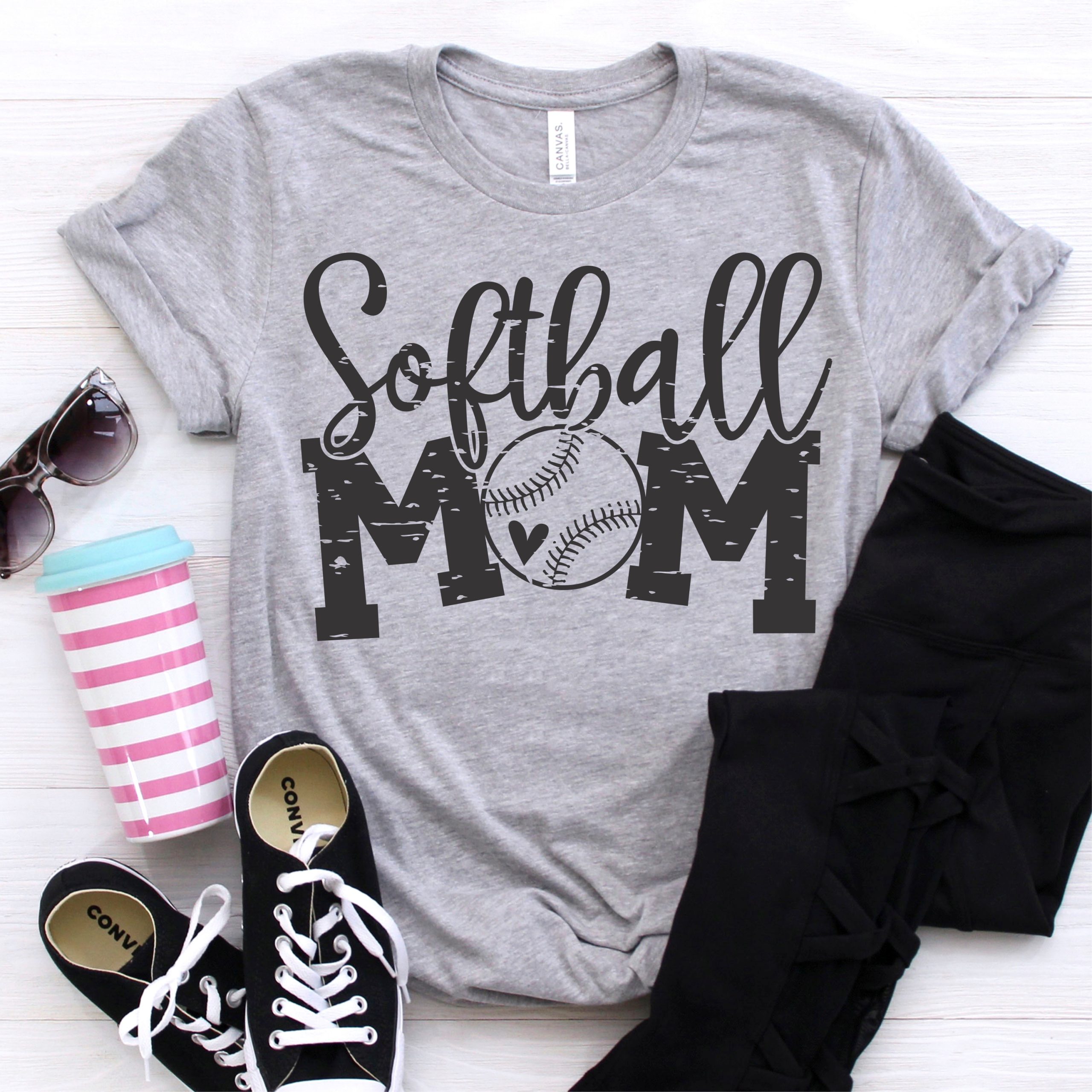 Softball mom Ball O *ADULT* Screen Print – socuteappliques.net