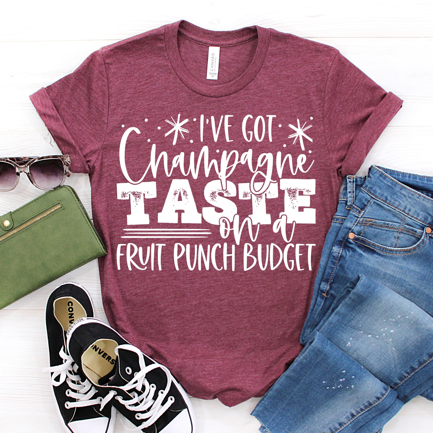 I've got champagne taste on a fruit punch budget *TRANSFER*