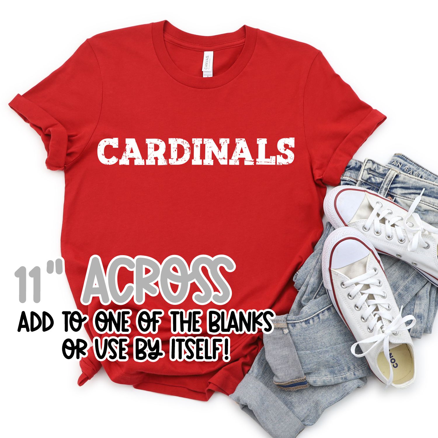 LIMITED EDITION Cardinals  BLOCK font Distressed  *TRANSFER*