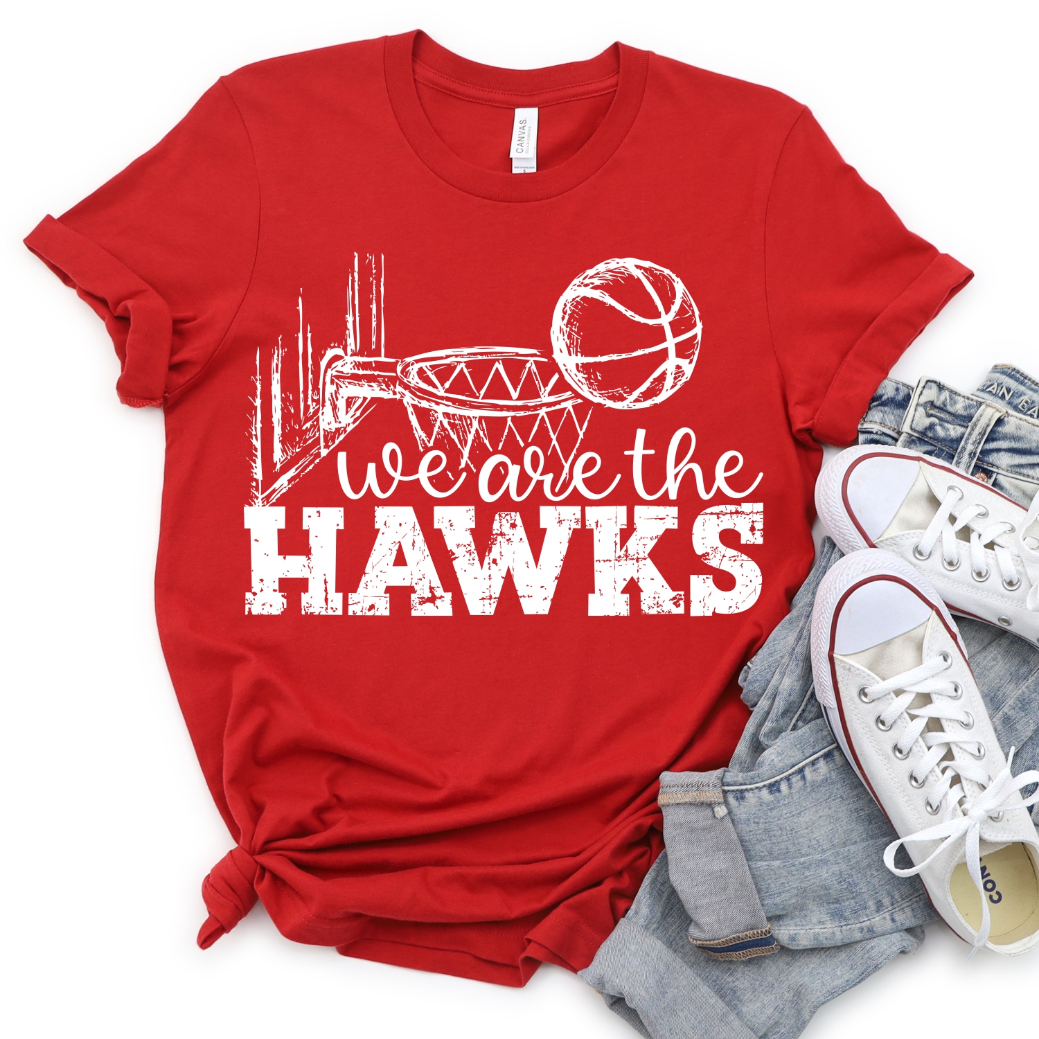LIMITED EDITION We are the hawks BASKETBALL ADULT screen print ...