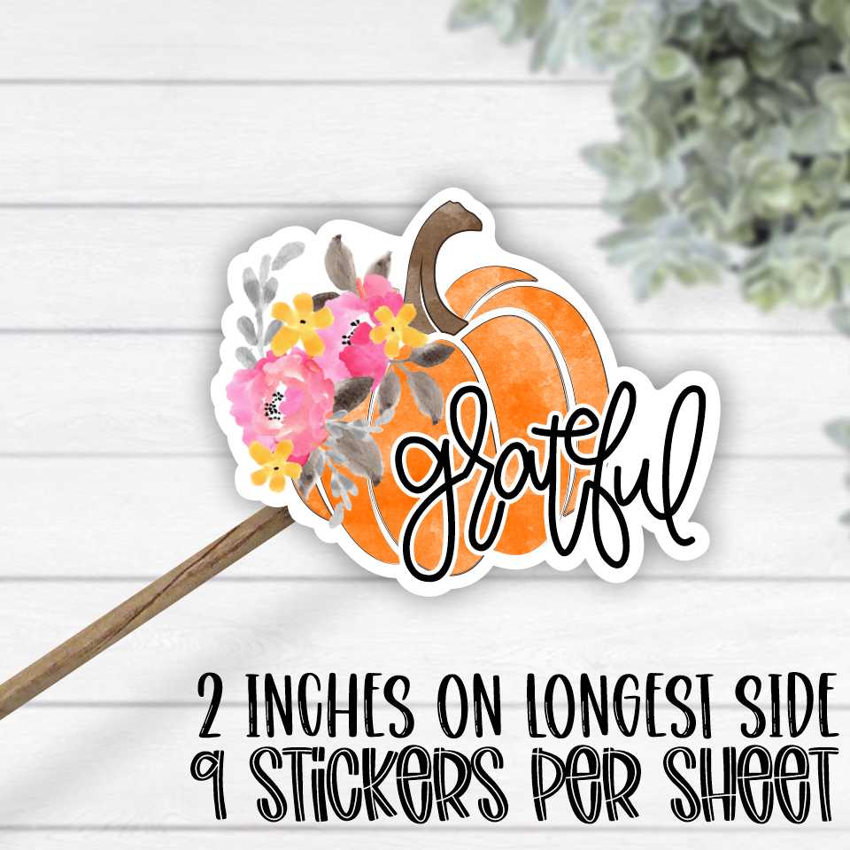 *STICKER SHEET* Grateful
