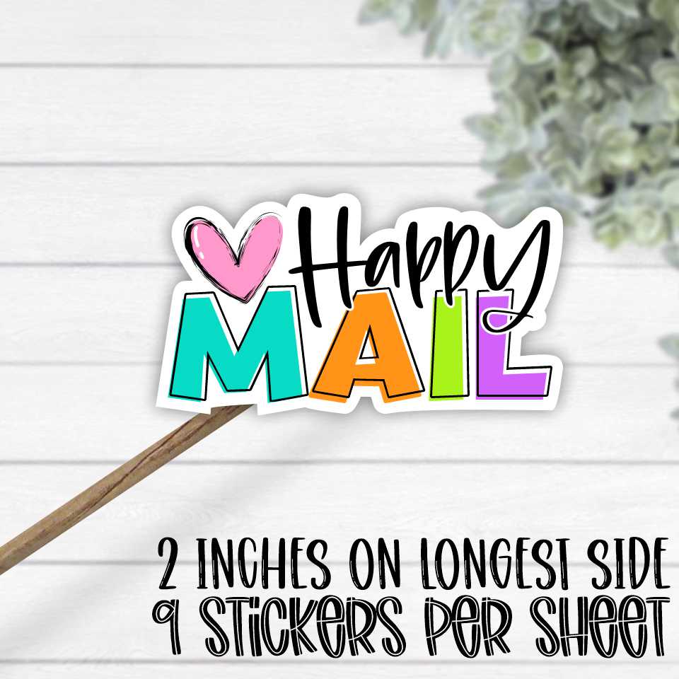 *STICKER SHEET* Happy mail