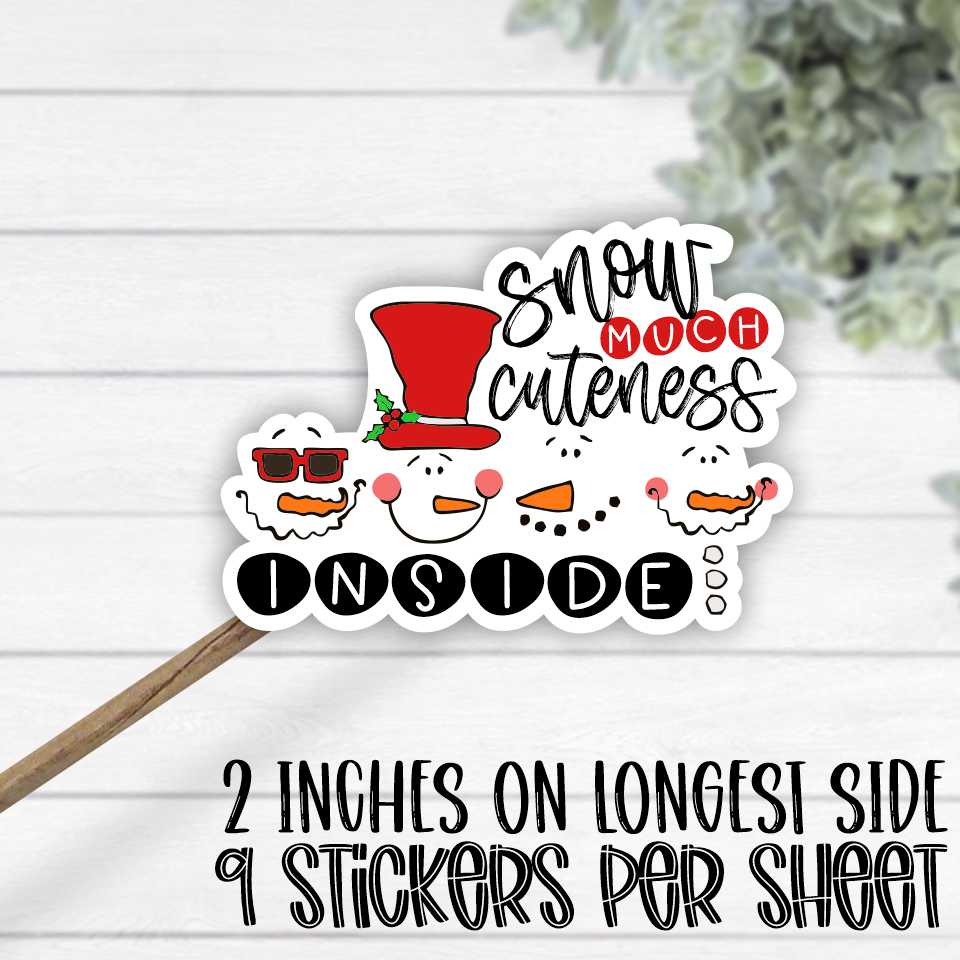 *STICKER SHEET* SNOW much cuteness inside