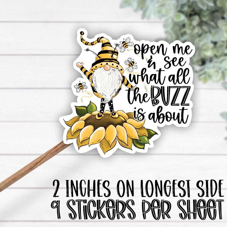 *STICKER SHEET* Open me and see what the buzz is about