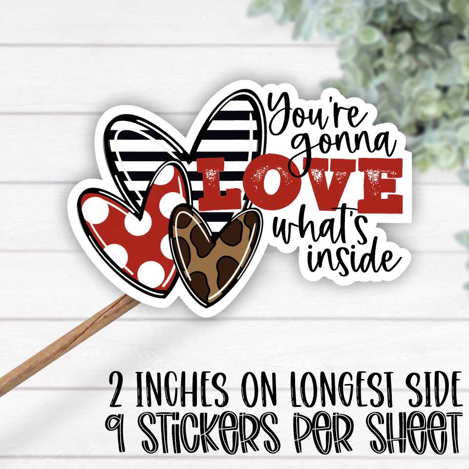 *STICKER SHEET* You're gonna love what's inside red dot leopard hearts