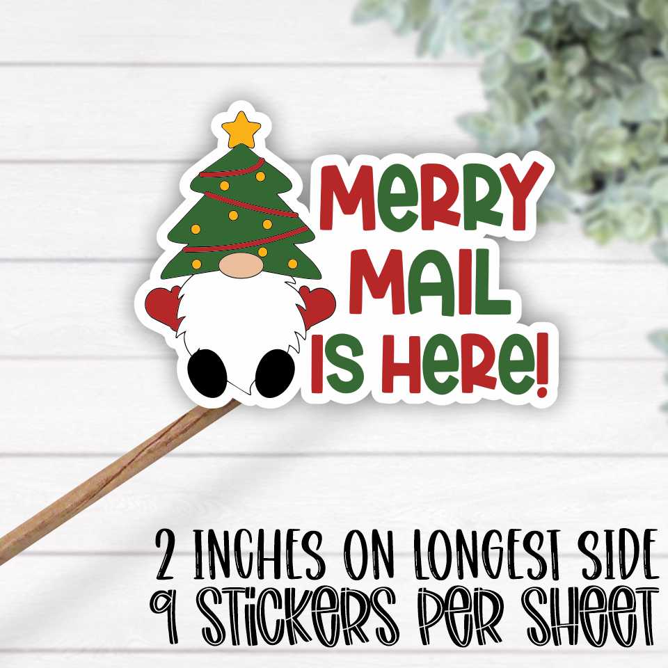 *STICKER SHEET* Gnome Merry Mail is here