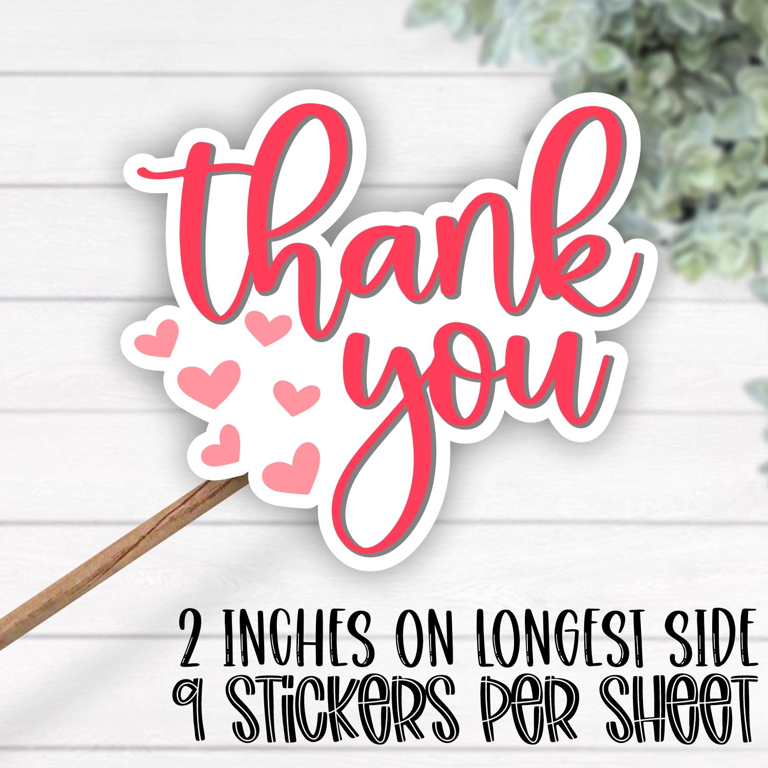 *STICKER SHEET* Thank you hearts