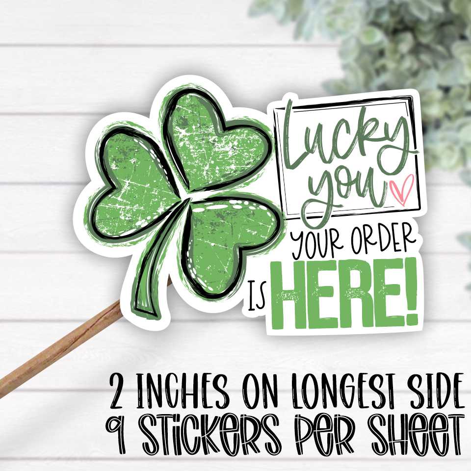 *STICKER SHEET* Lucky you, your order is here