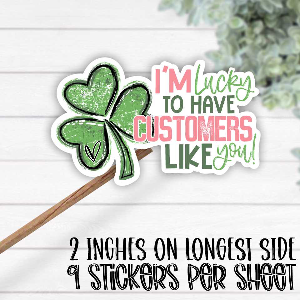 *STICKER SHEET* I'm lucky to have customers like you