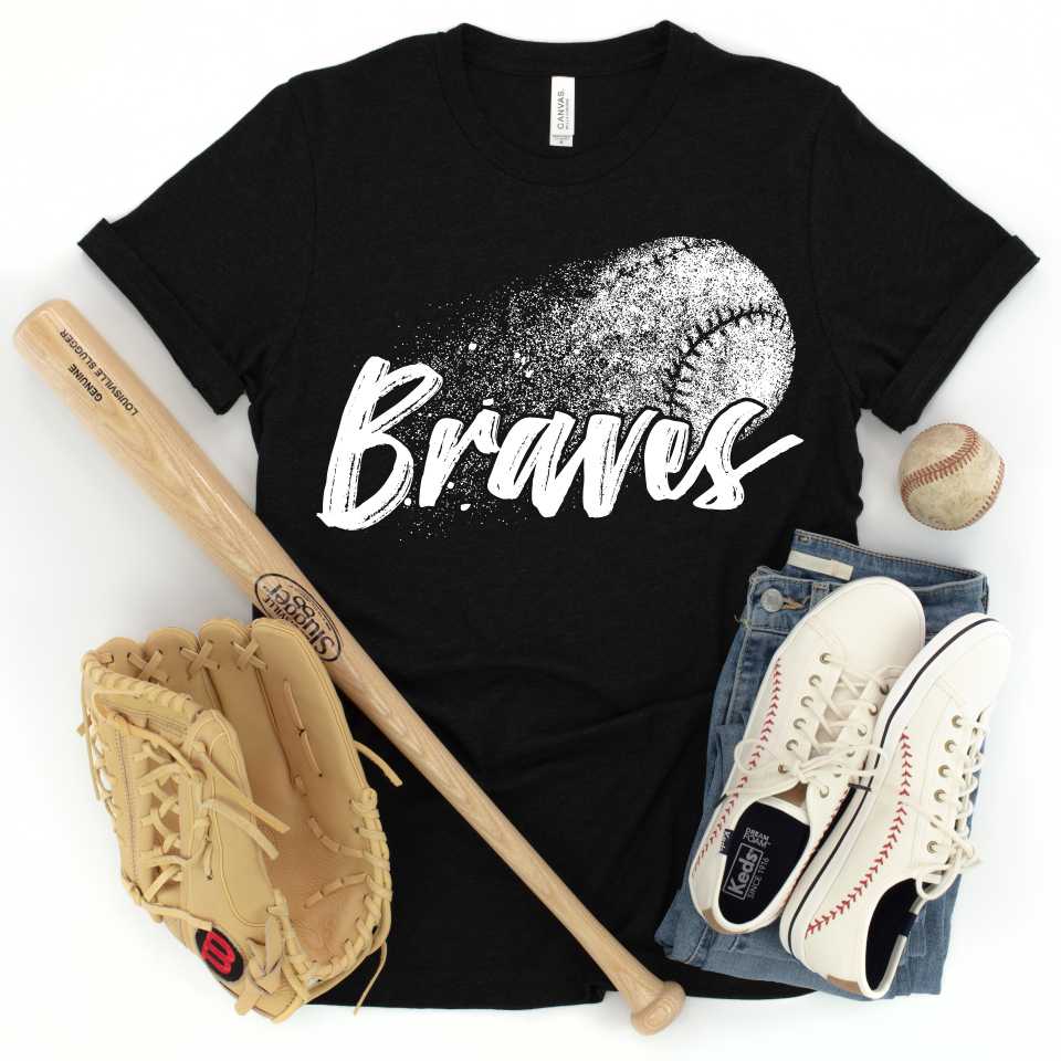 Glove Baseball Atlanta Braves Baseball Doodle Design Design DTF Print – BB  Subs and Screens