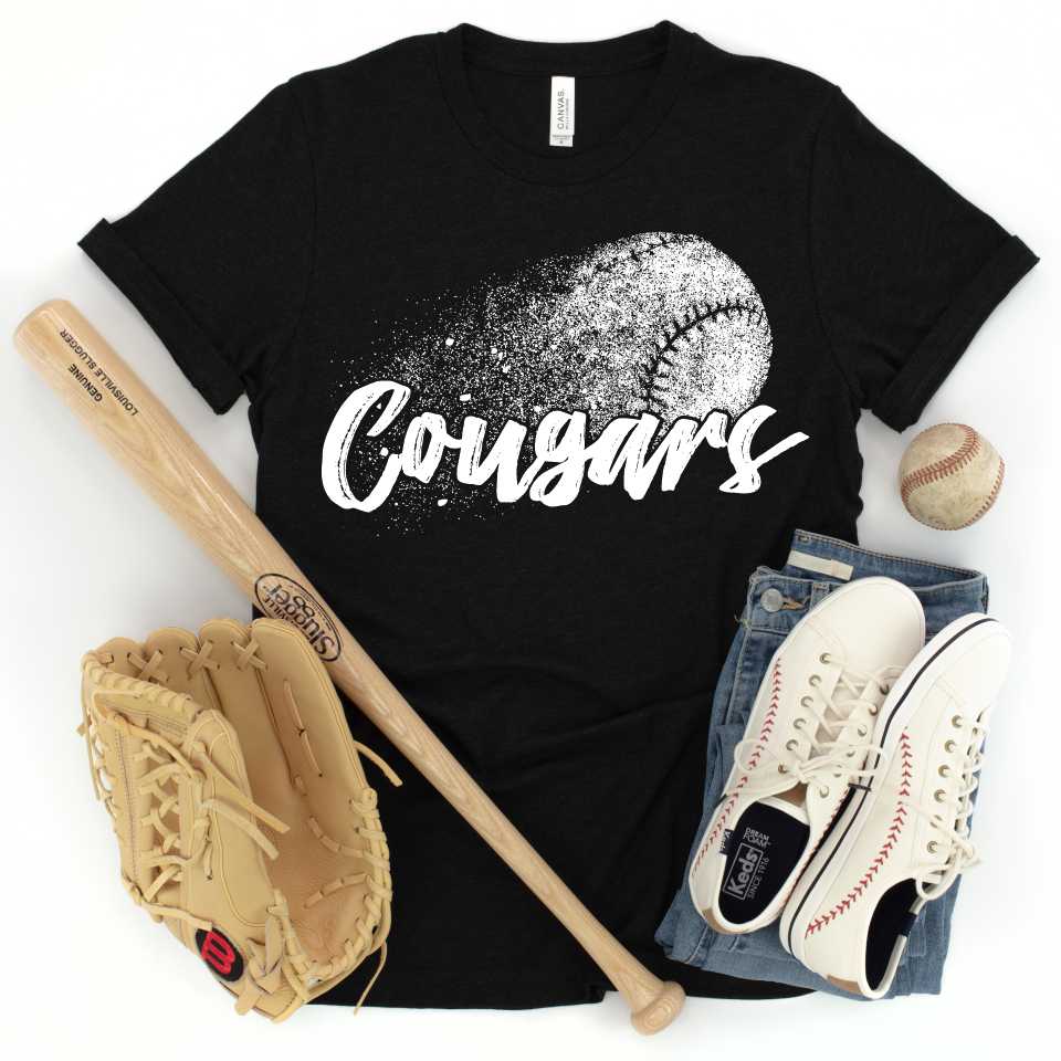 LIMITED EDITION Ball Splatter Cougars   *TRANSFER*