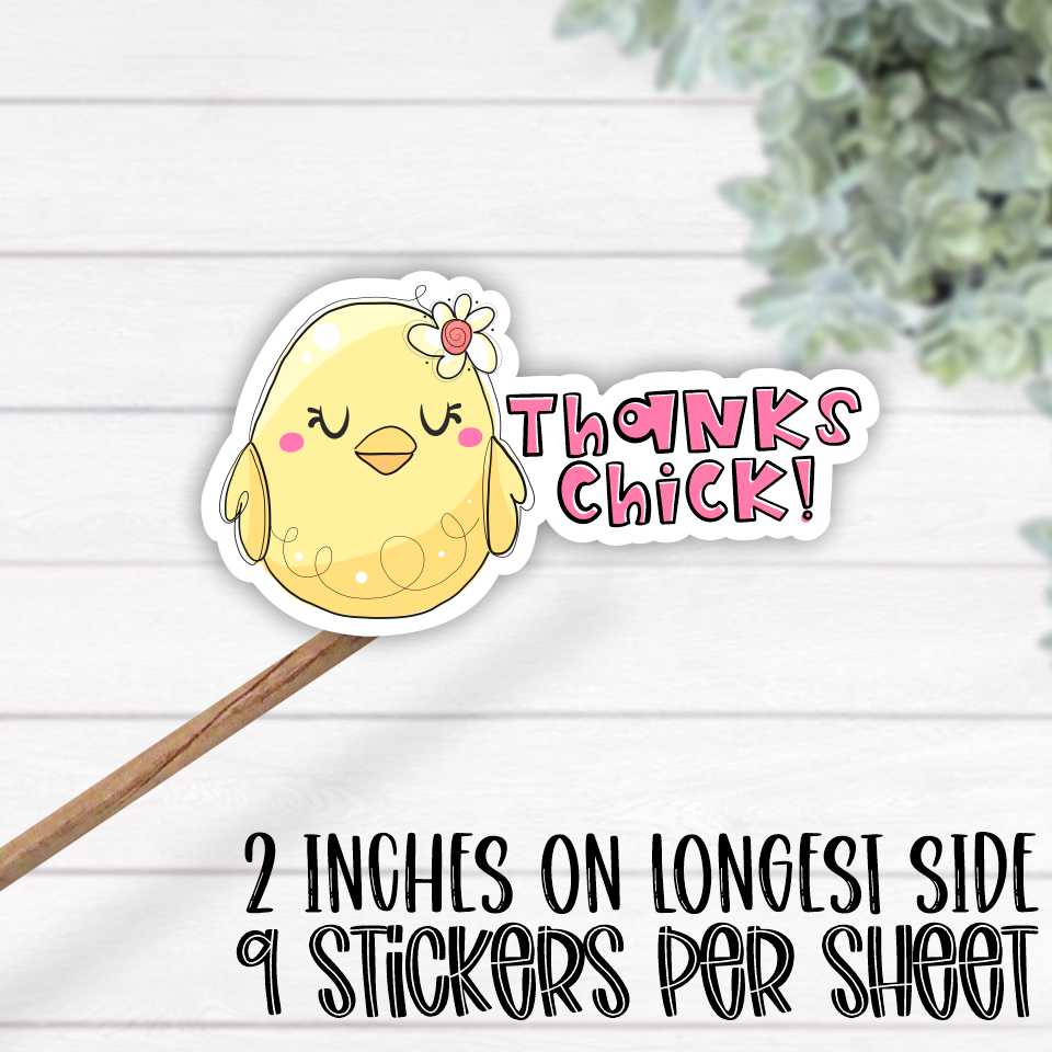 *STICKER SHEET* Thanks Chick