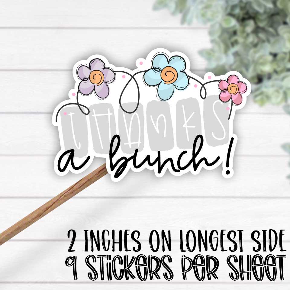 *STICKER SHEET* Thanks a bunch