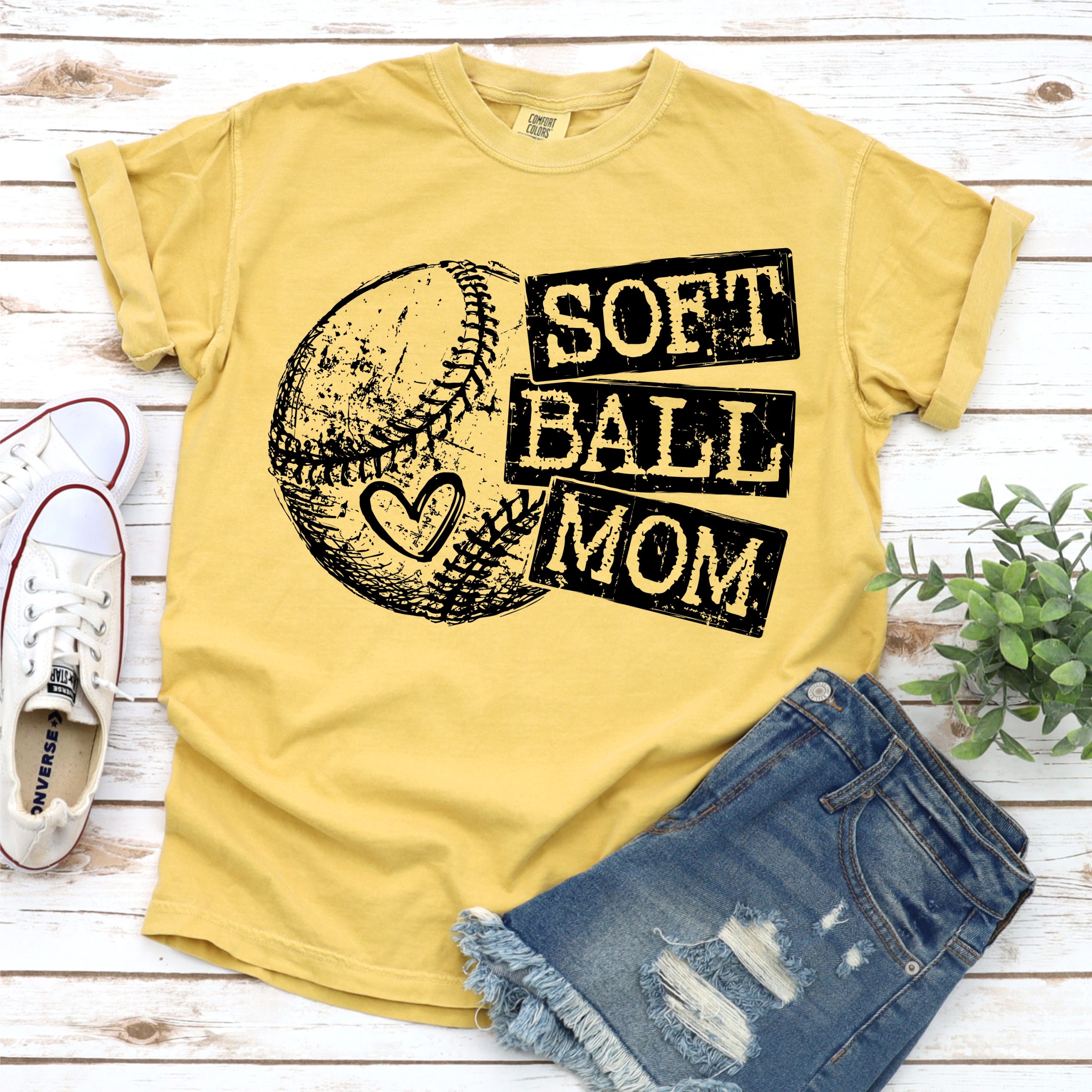 Softball mom SQUARES BLACK *ADULT* Screen Print – socuteappliques.net