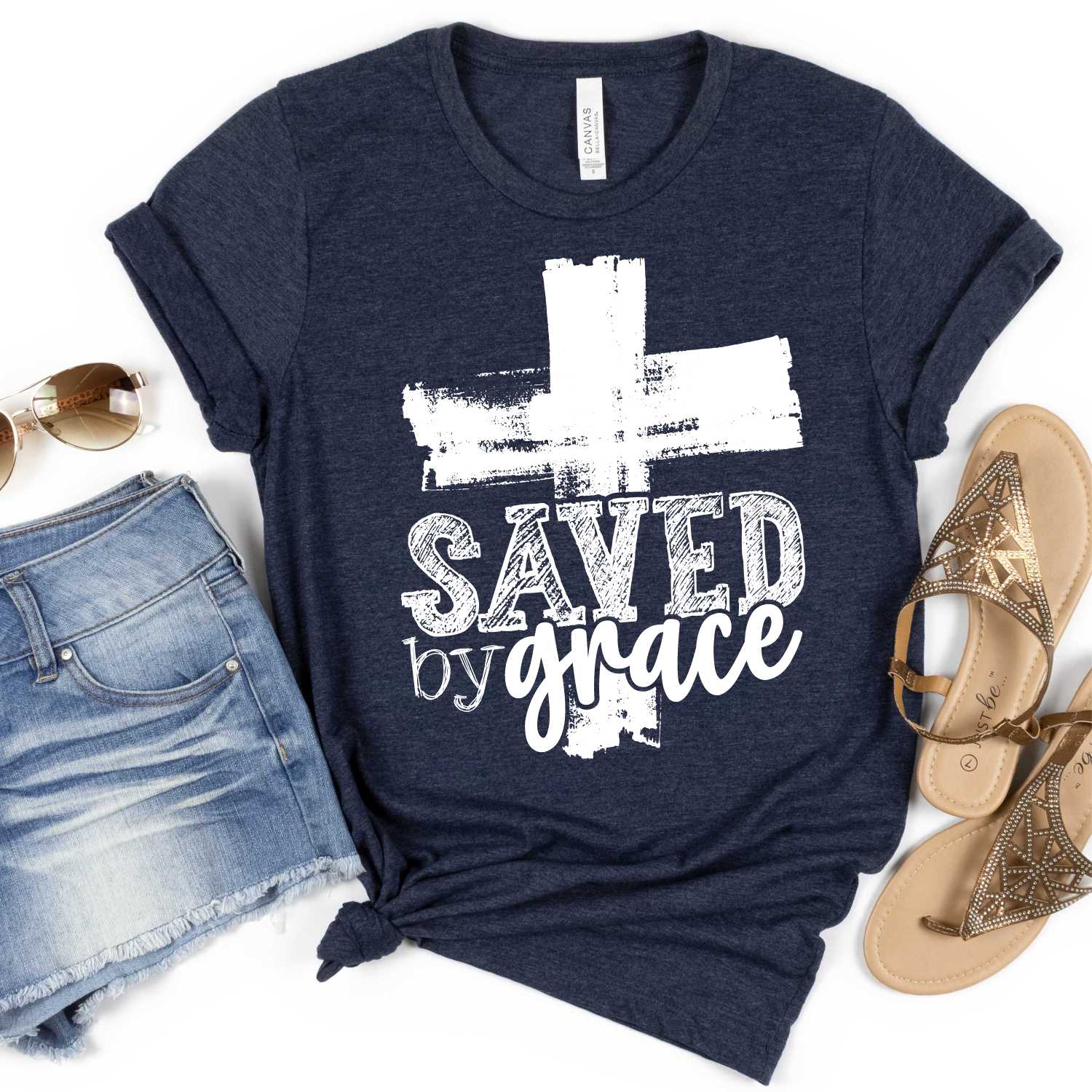 Saved by grace *ADULT* Screen Print