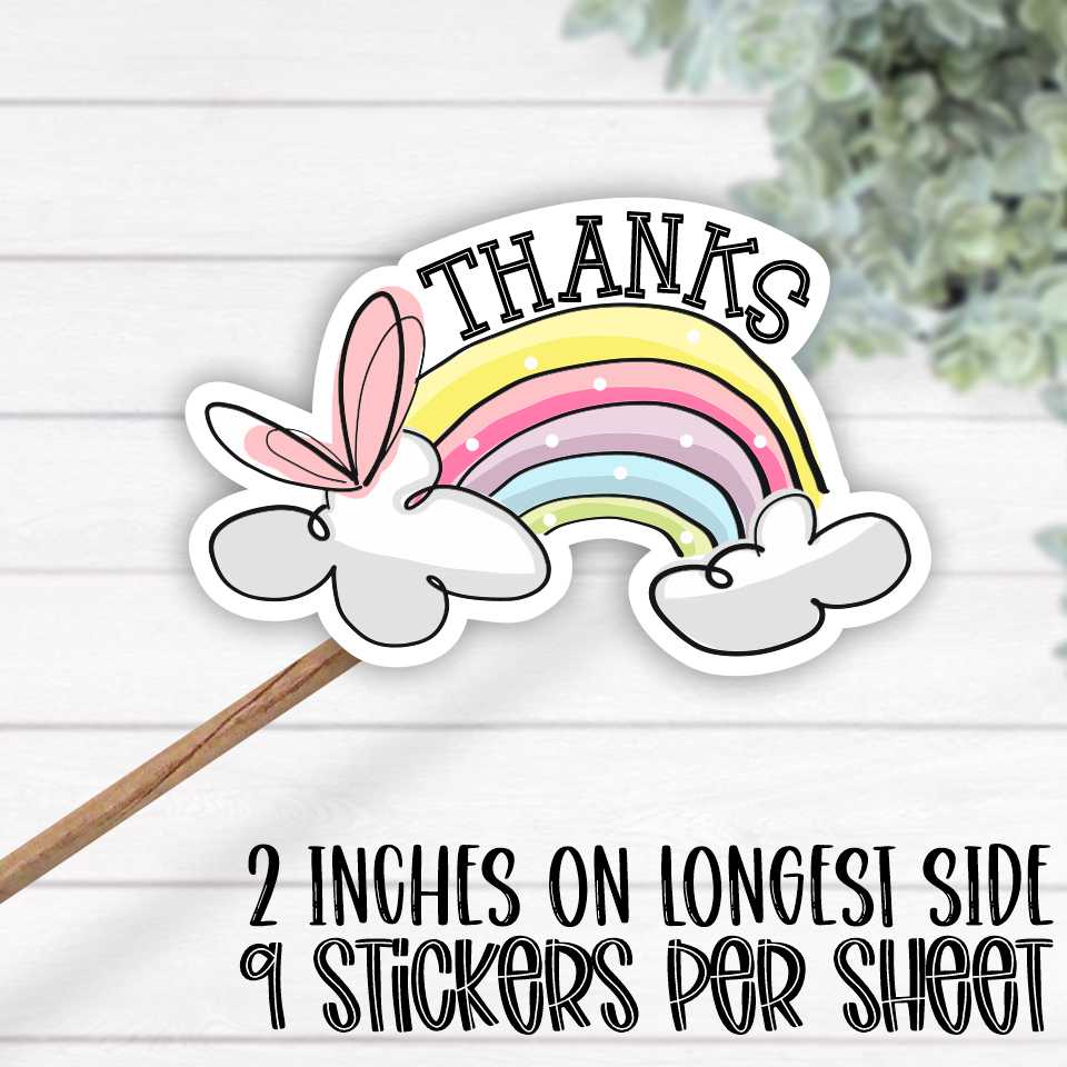 *STICKER SHEET* Thanks RAINBOW