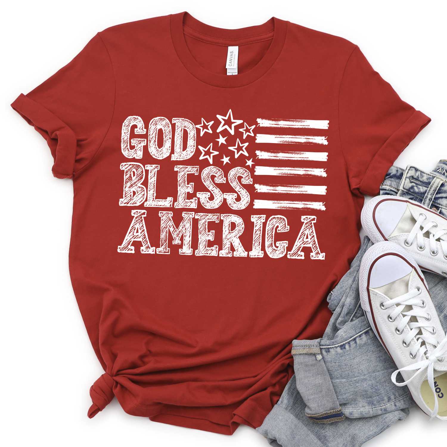 God bless America *ADULT* Screen Print – socuteappliques.net