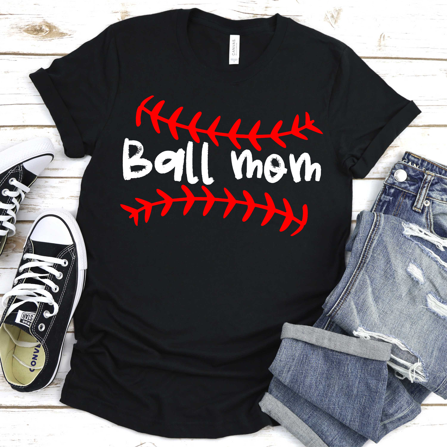Ball mom LACES TRANSFER  High heat SOFT INK
