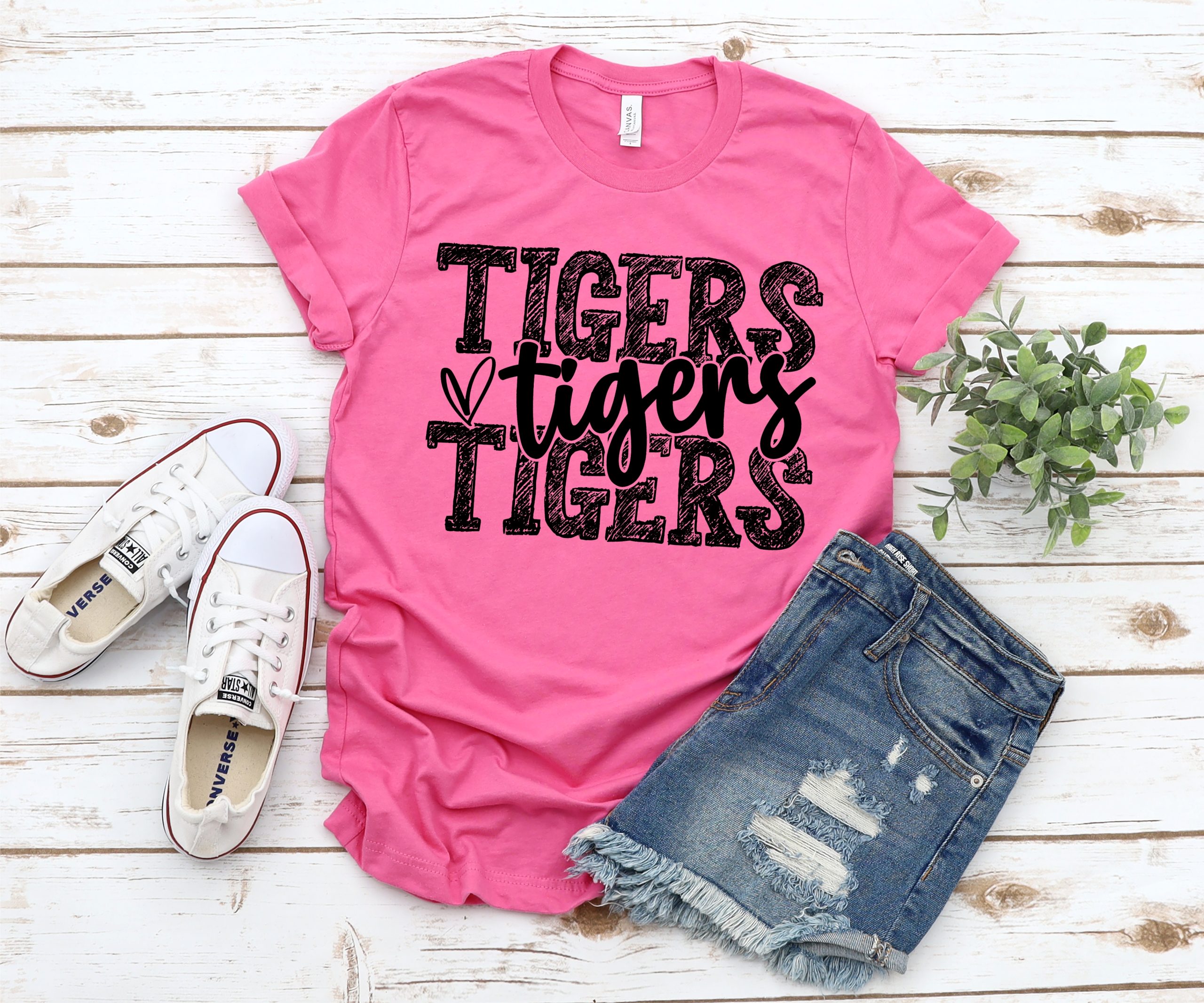 Limited Edition Tigers Black Adult Screen Print