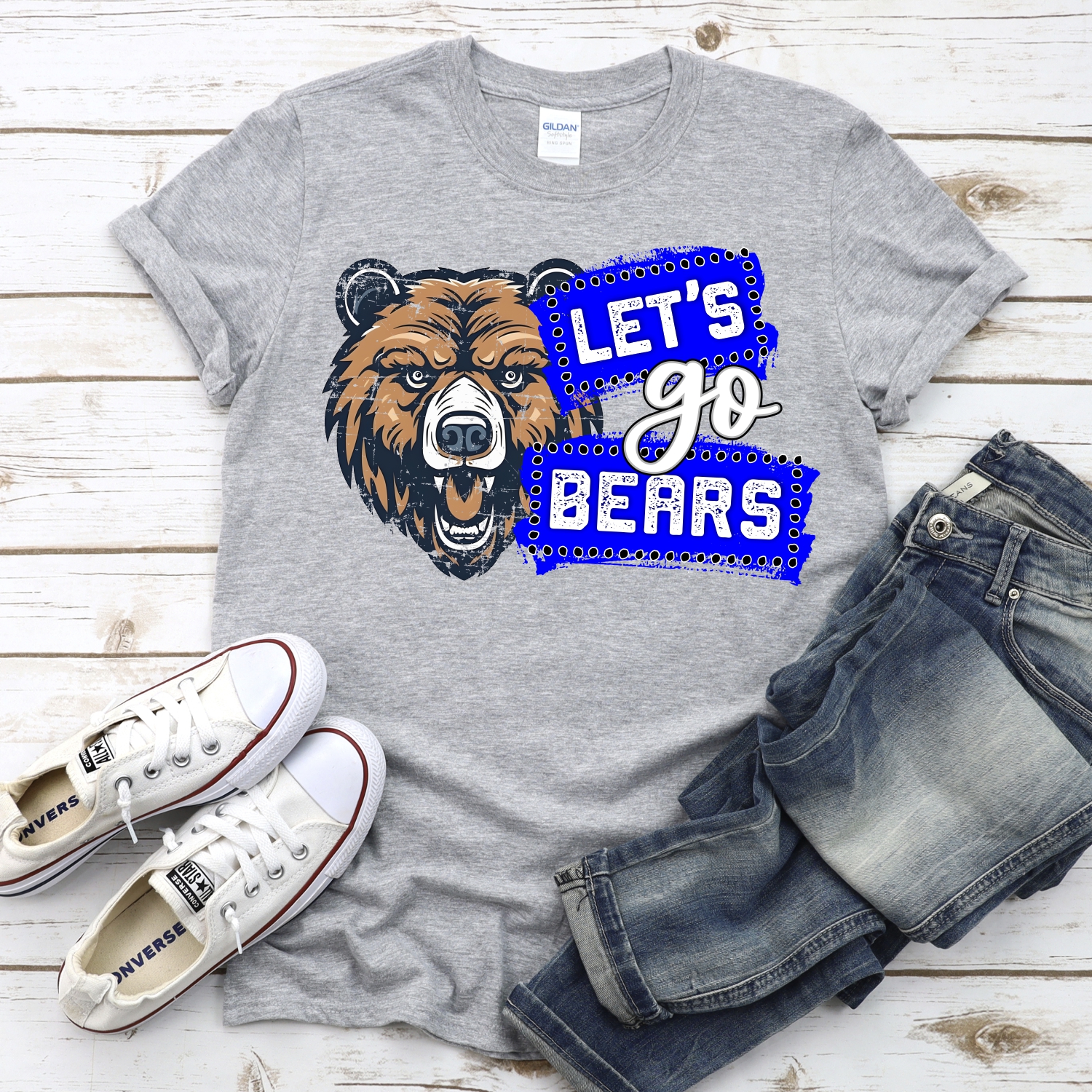CUSTOM Lets go Bears banners *DTF* Transfer - Image 2