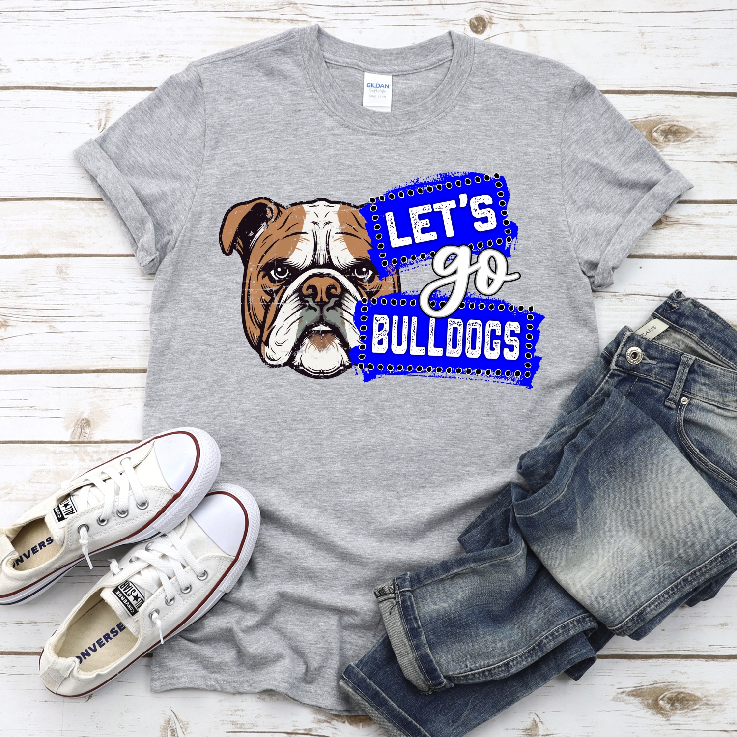 CUSTOM Lets go Bulldogs banners *DTF* Transfer - Image 2