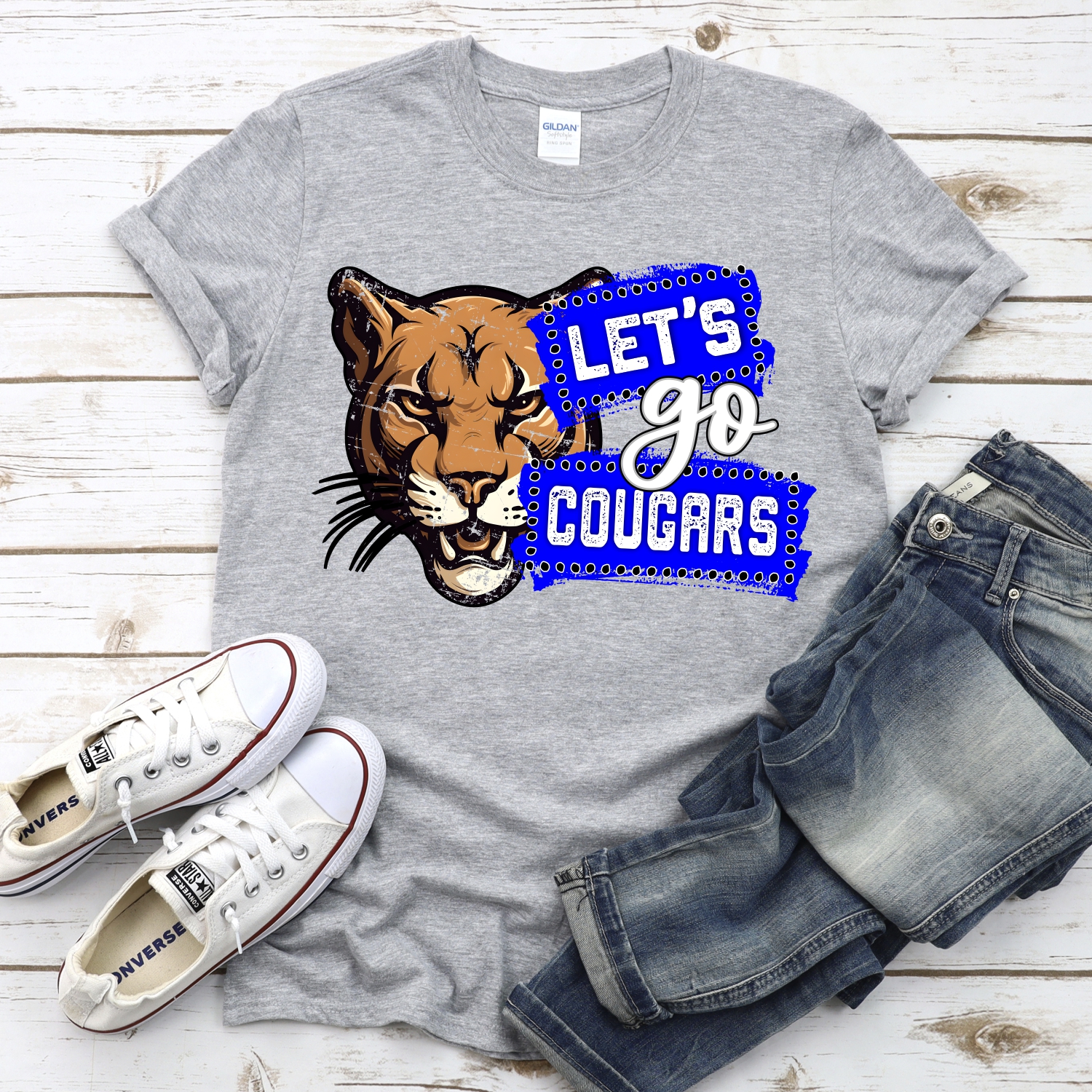 CUSTOM Lets go Cougars banners *DTF* Transfer - Image 2