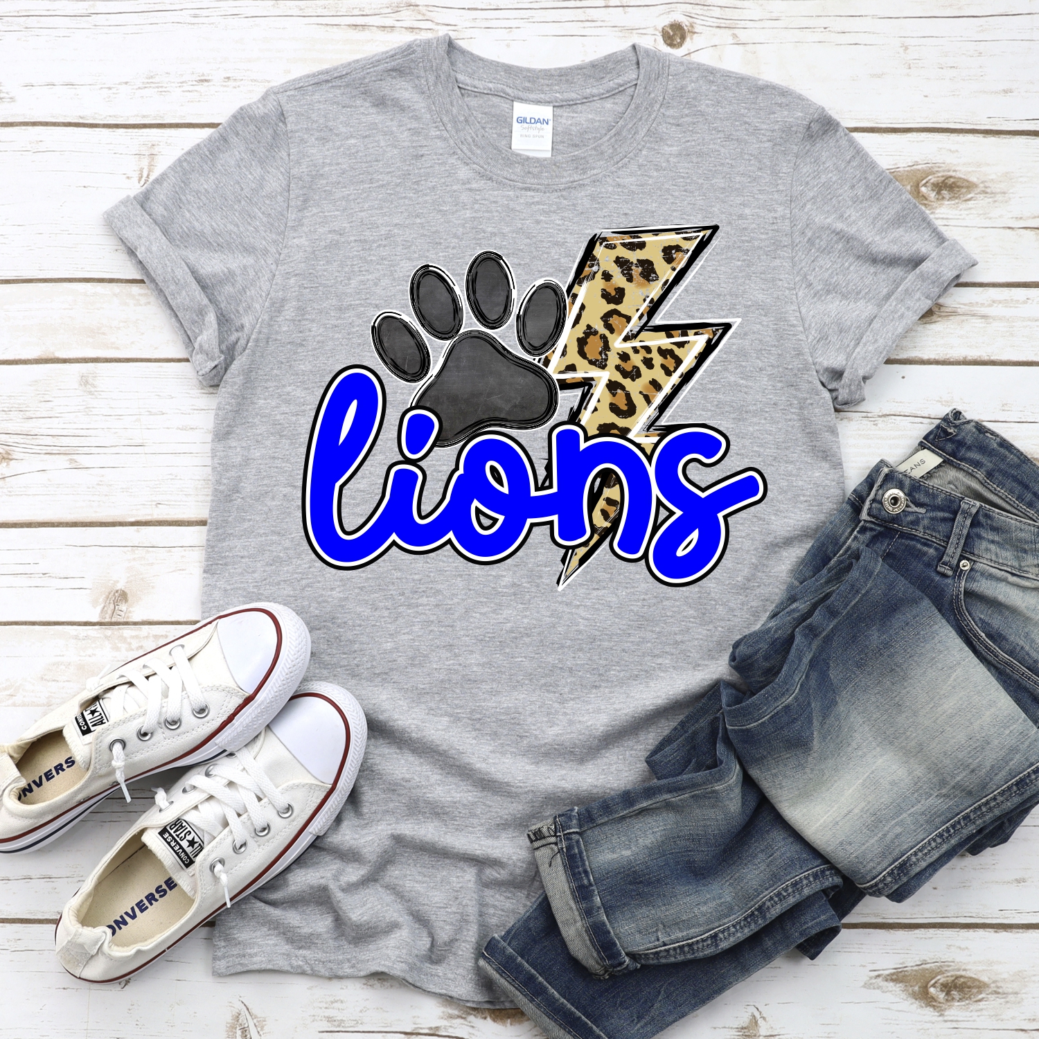 CUSTOM Lions leopard lightning bolt *DTF* Transfer - Image 2