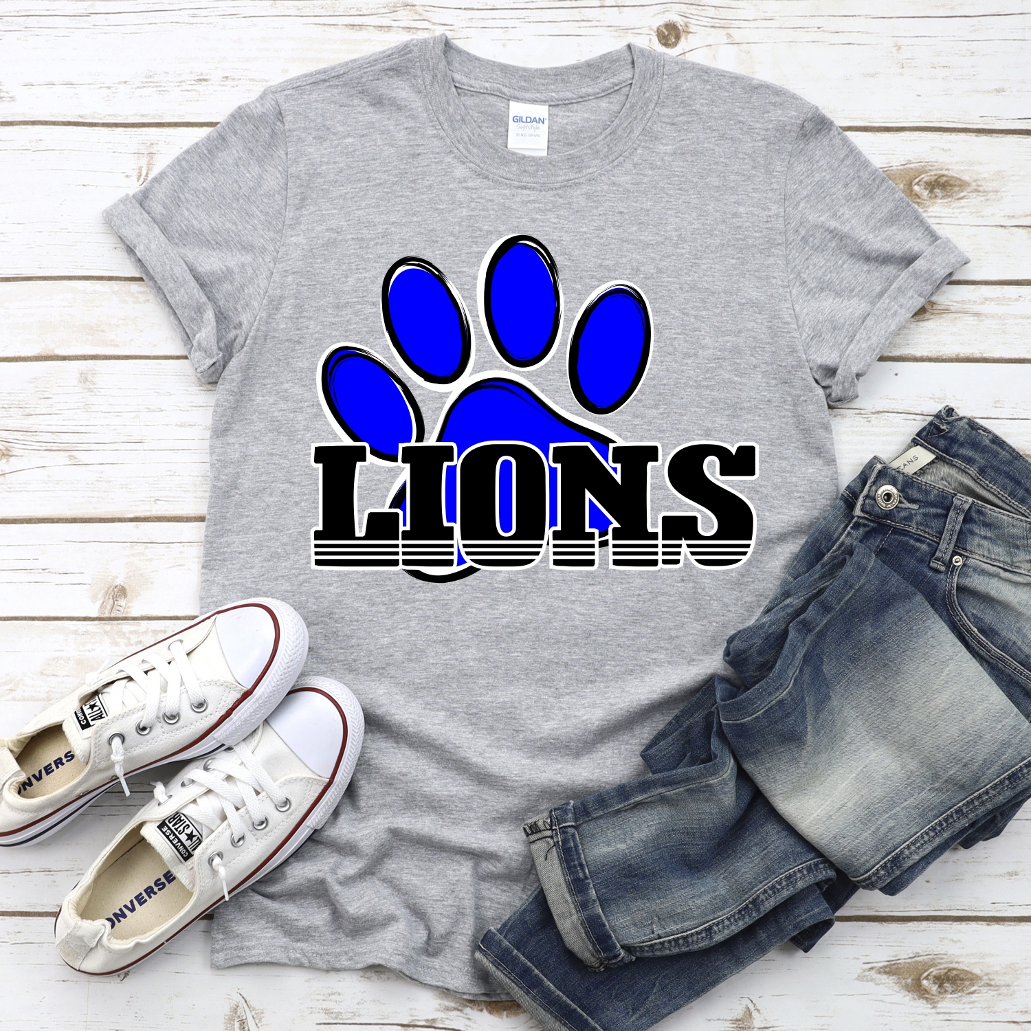 CUSTOM Lions pawprint with word *DTF* Transfer - Image 2